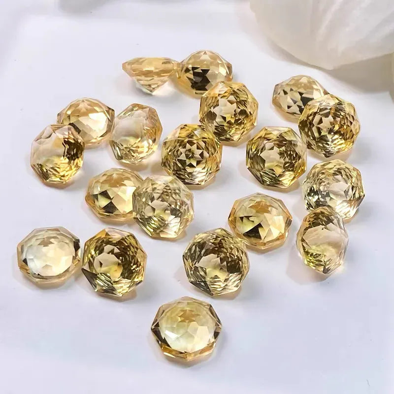 Natural Octagonal Rose-Cut Loose Gemstone for Birthstone Jewelry Making