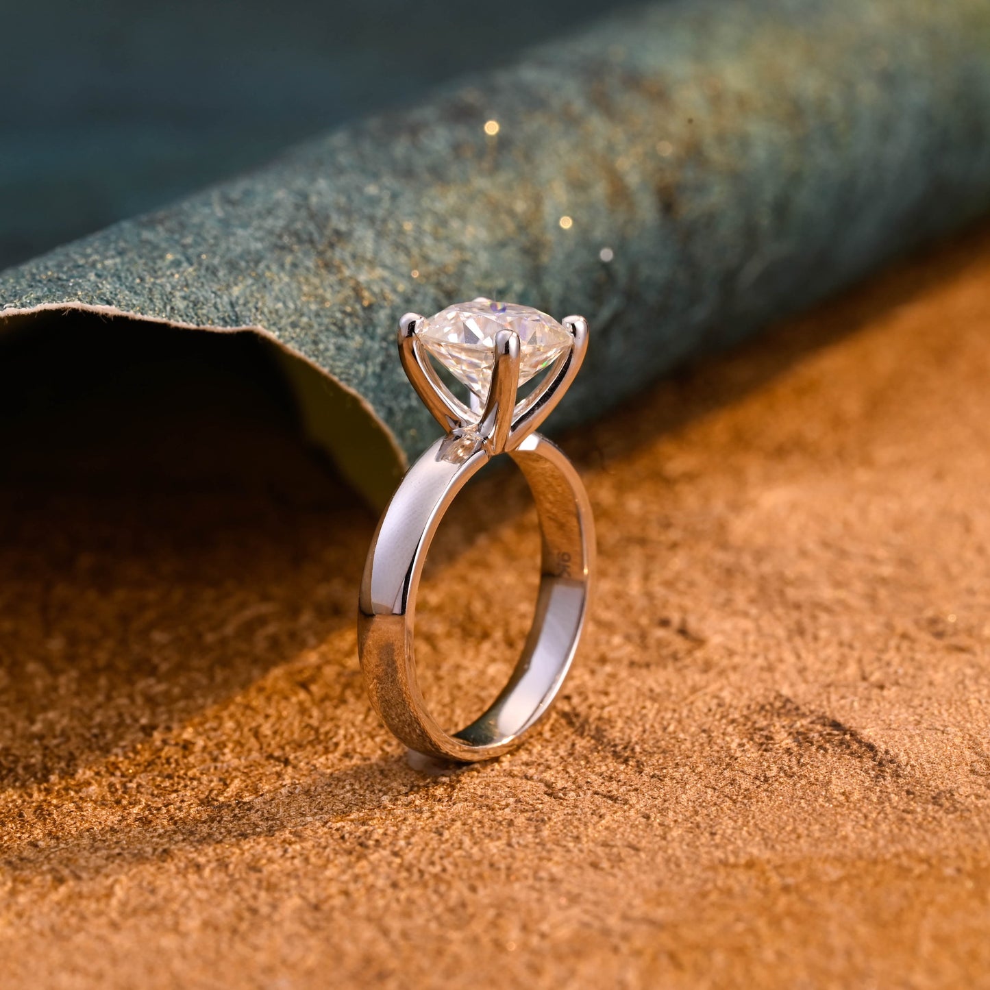 CausYou cushion cut diamond engagement ring CausYou Solid Gold D/VS1 Cushion Cut Lab Grown Diamond Engagement Ring, Solitaire Wedding Bridal Ring