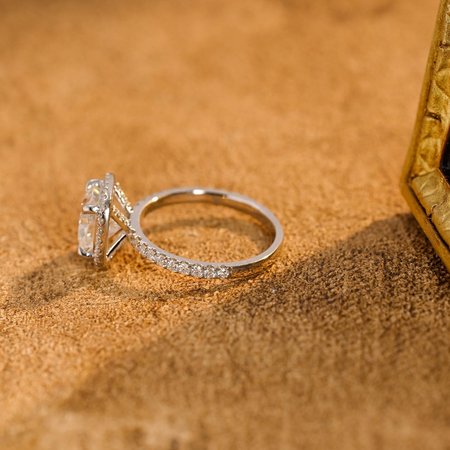 CausYou cushion cut diamond engagement ring Solid Gold D/VS1 Cushion Cut Lab Grown Diamond Engagement Ring, Promise Ring, Gift for Wife