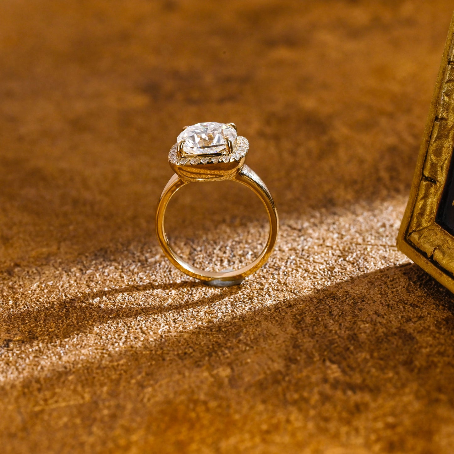 CausYou cushion cut diamond engagement ring Solid Gold D/VS1 Cushion Cut Lab Grown Diamond Engagement Ring, Promise Ring, Gift for Wife
