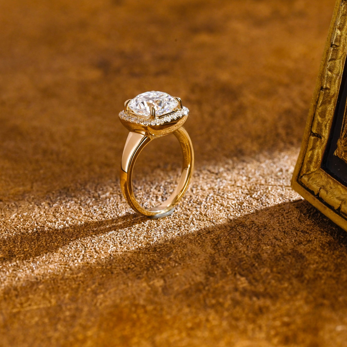 CausYou cushion cut diamond engagement ring Solid Gold D/VS1 Cushion Cut Lab Grown Diamond Engagement Ring, Promise Ring, Gift for Wife