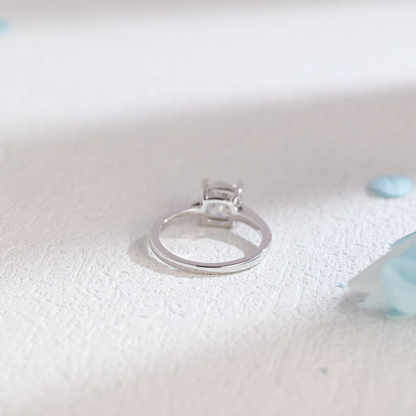 CausYou cushion cut moissanite engagement ring CausYou Solid Gold Cushion Cut Moissanite Engagement Ring, Promise Ring, Proposal Ring, Gift for Women Wife