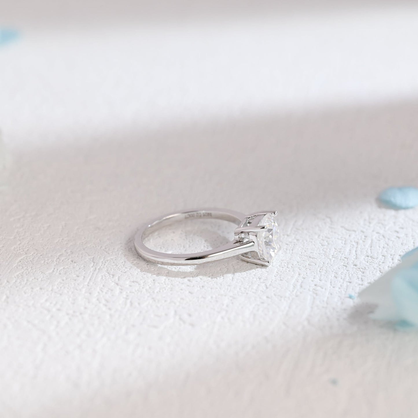 CausYou cushion cut moissanite engagement ring CausYou Solid Gold Cushion Cut Moissanite Engagement Ring, Promise Ring, Proposal Ring, Gift for Women Wife