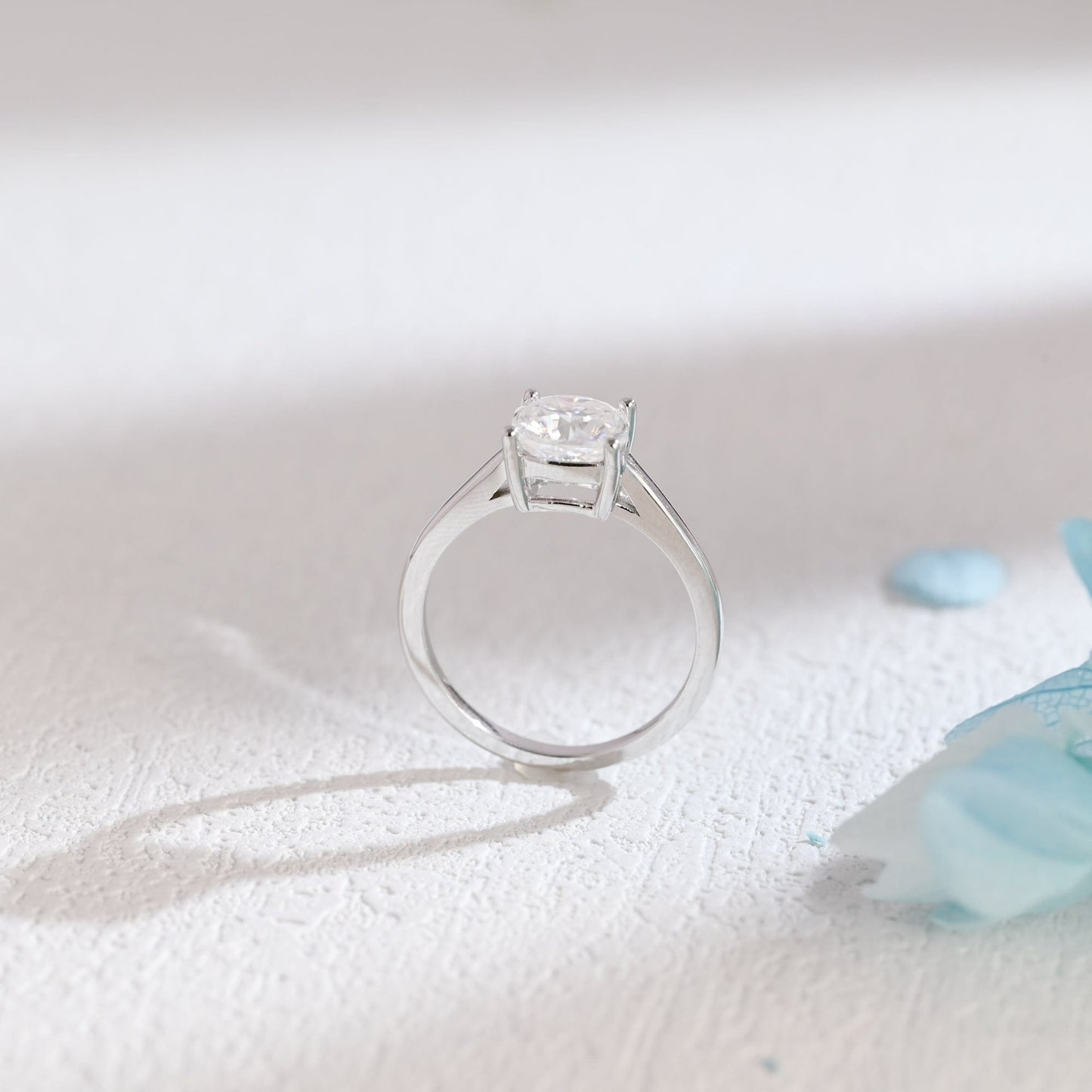 CausYou cushion cut moissanite engagement ring CausYou Solid Gold Cushion Cut Moissanite Engagement Ring, Promise Ring, Proposal Ring, Gift for Women Wife