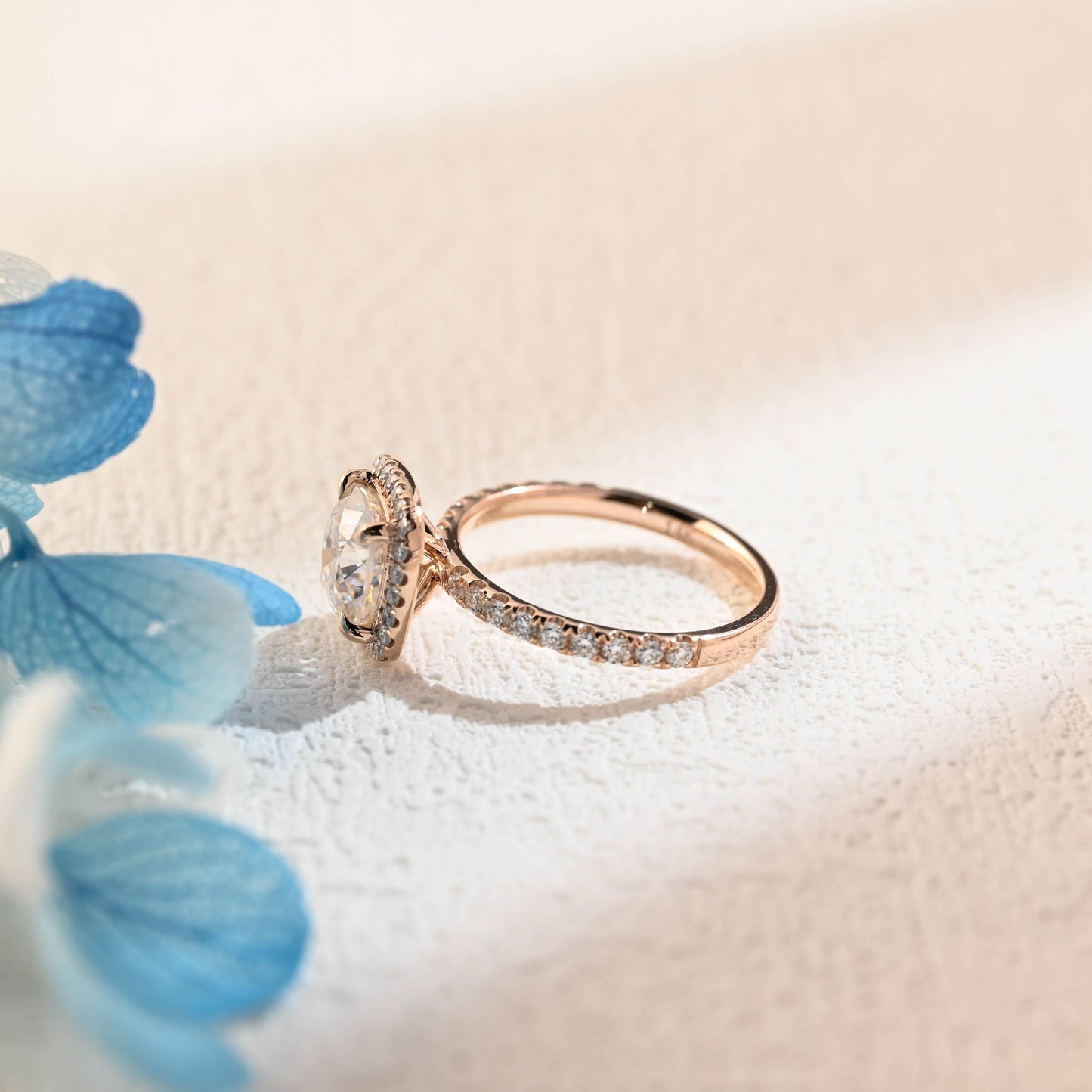 CausYou cushion cut moissanite engagement ring Solid Gold Cushion Cut Moissanite Engagement Ring, Promise Ring, Proposal Ring for Women Wife