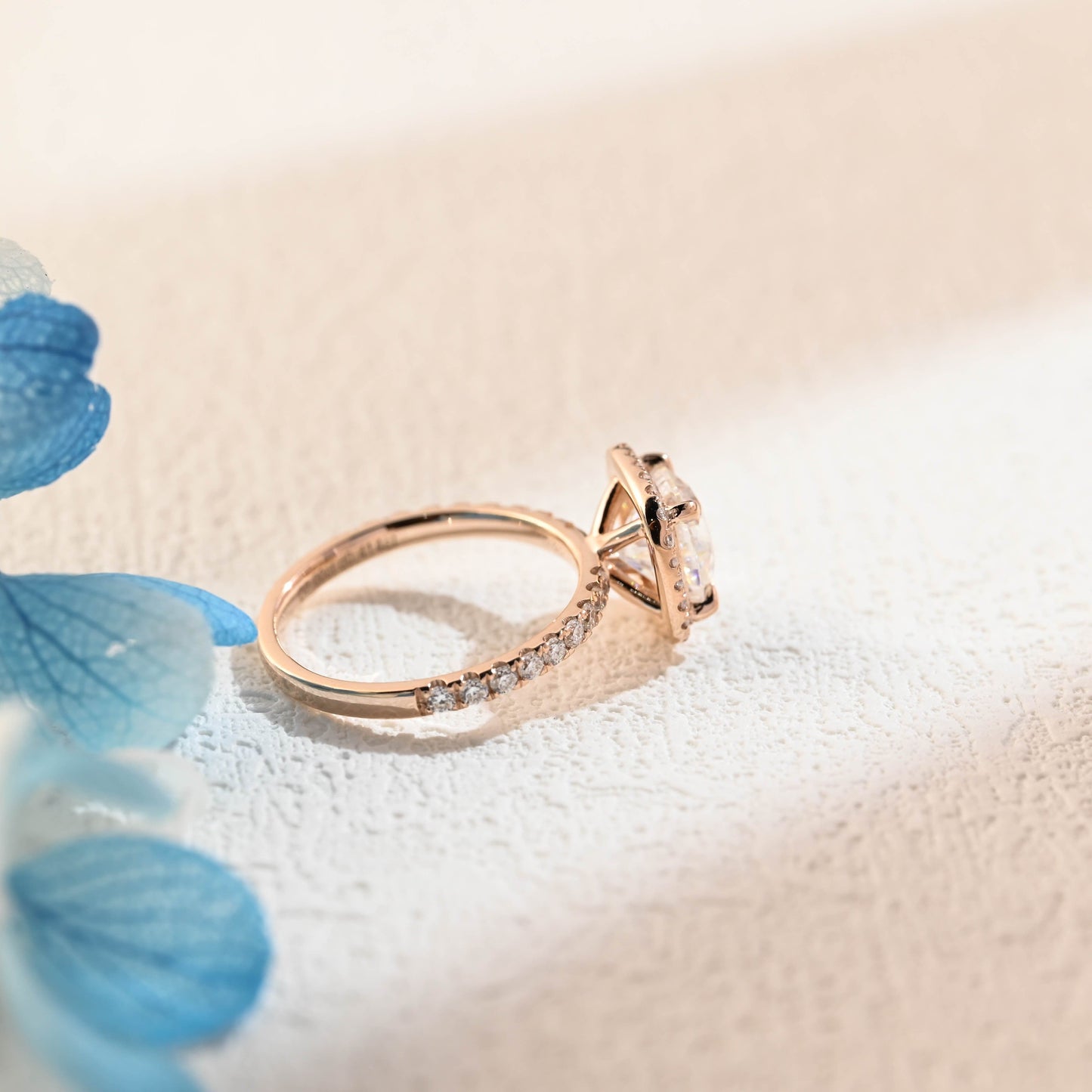 CausYou cushion cut moissanite engagement ring Solid Gold Cushion Cut Moissanite Engagement Ring, Promise Ring, Proposal Ring for Women Wife