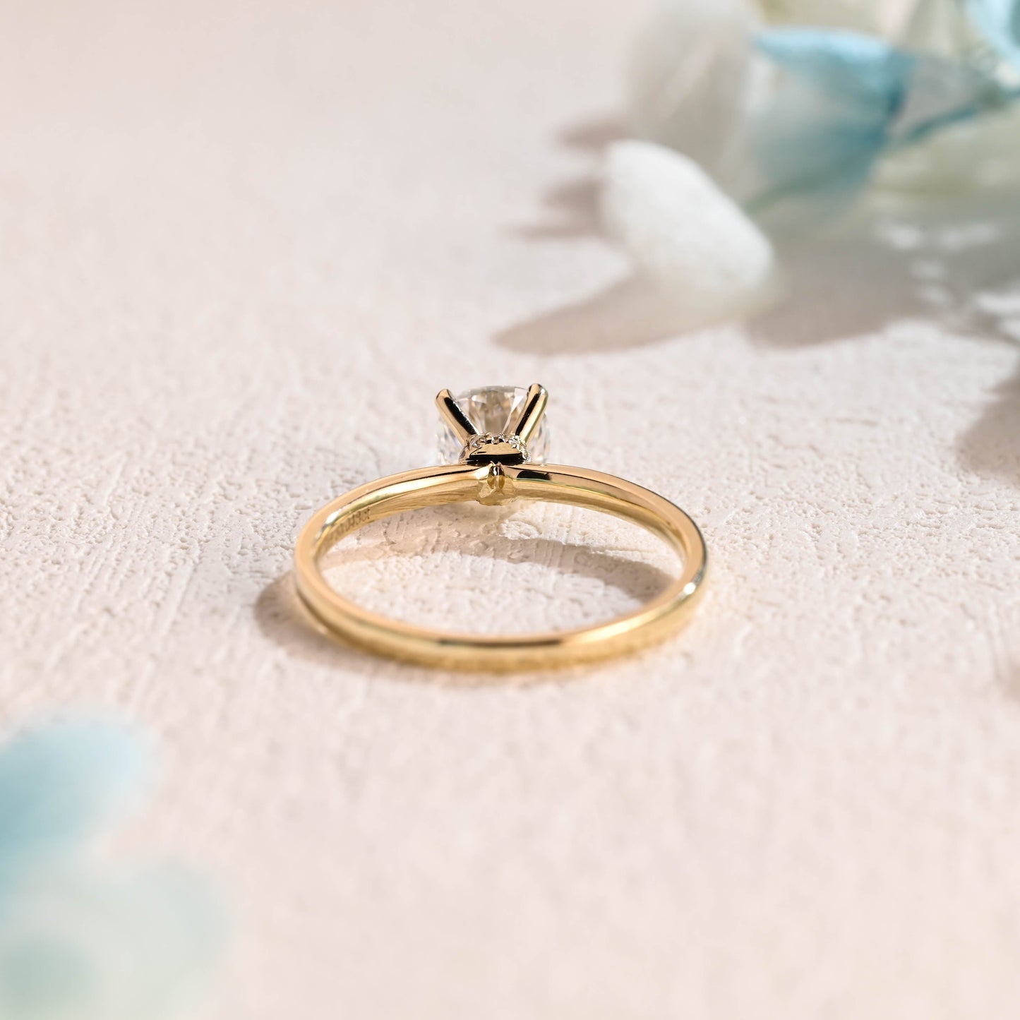 CausYou cushion cut moissanite engagement ring Solid Gold Cushion Cut Moissanite Engagement Ring, Promise Ring, Proposal Ring, Gift for Women Wife
