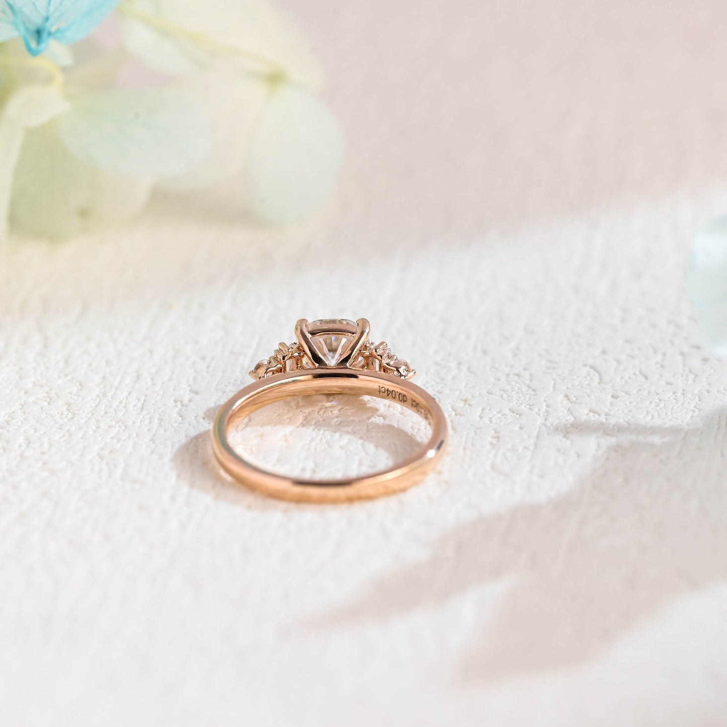 CausYou cushion cut moissanite engagement ring Solid Gold Cushion Cut Moissanite Engagement Ring, Promise Ring, Proposal Ring, Gift for Women Wife