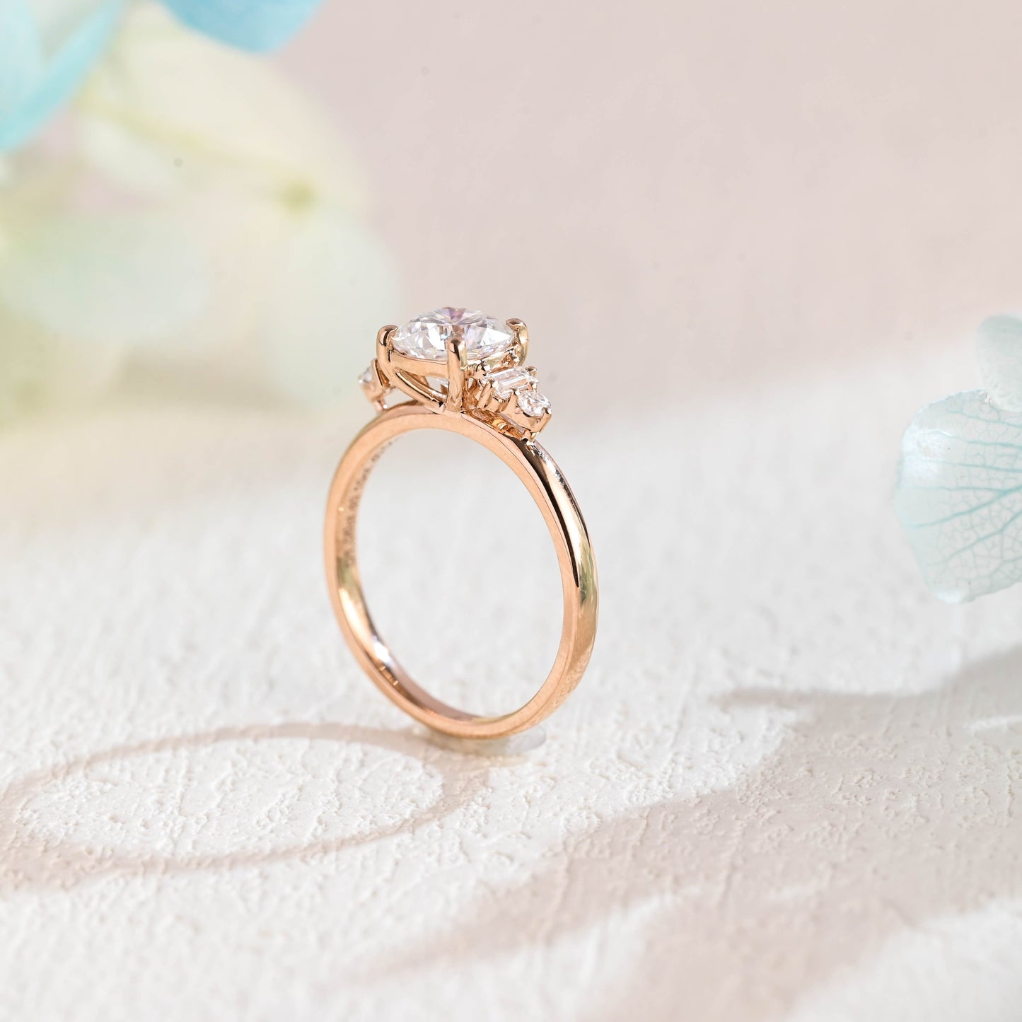 CausYou cushion cut moissanite engagement ring Solid Gold Cushion Cut Moissanite Engagement Ring, Promise Ring, Proposal Ring, Gift for Women Wife