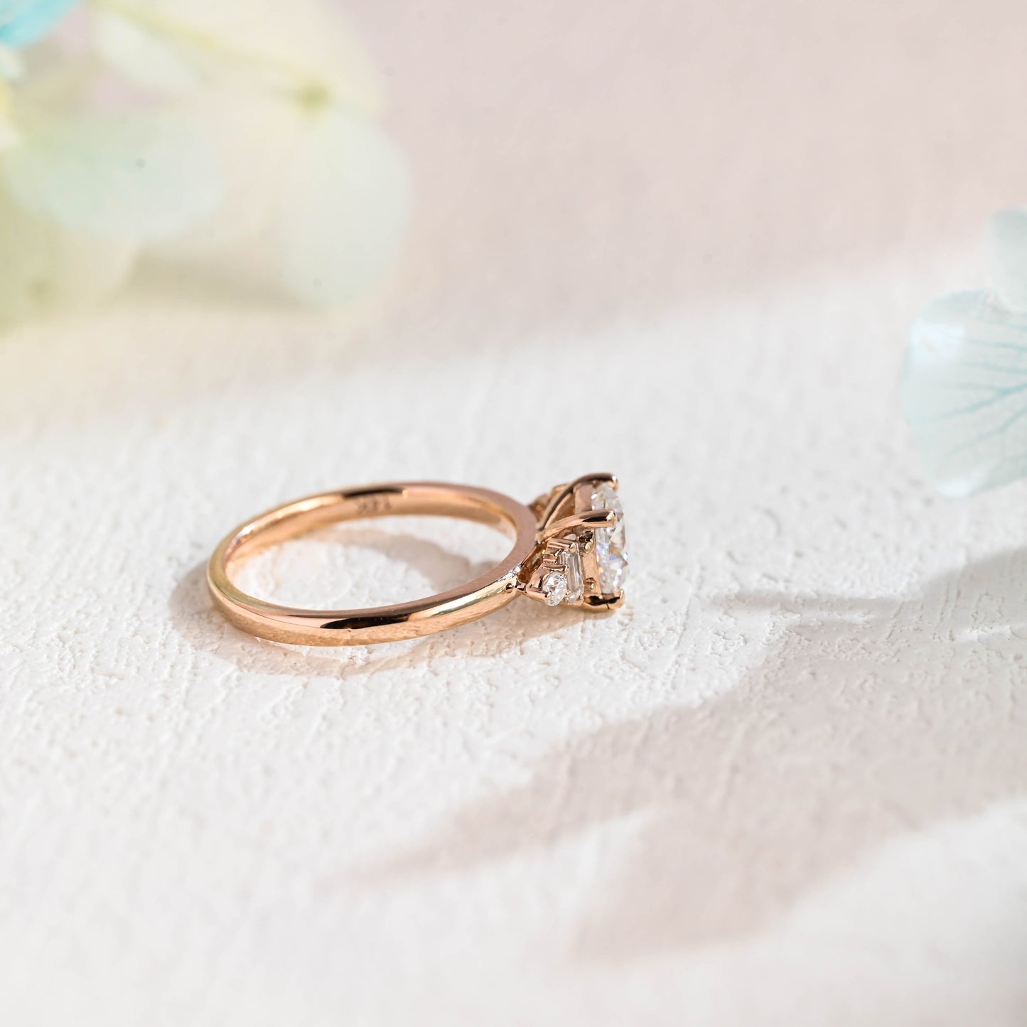 CausYou cushion cut moissanite engagement ring Solid Gold Cushion Cut Moissanite Engagement Ring, Promise Ring, Proposal Ring, Gift for Women Wife