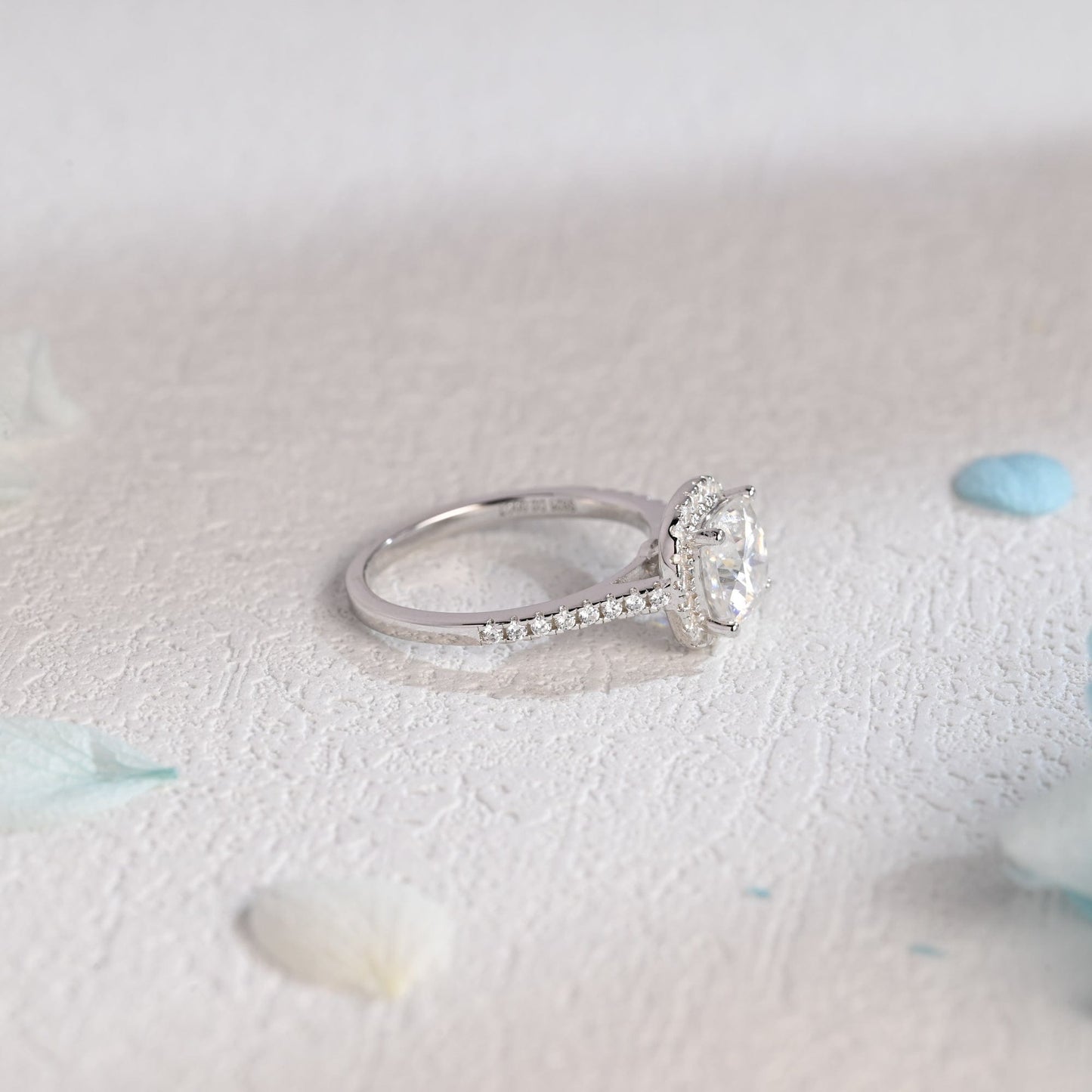 CausYou cushion cut moissanite engagement ring Solid Gold Cushion Cut Moissanite Engagement Ring, Promise Ring, Proposal Ring, Gift for Women Wife