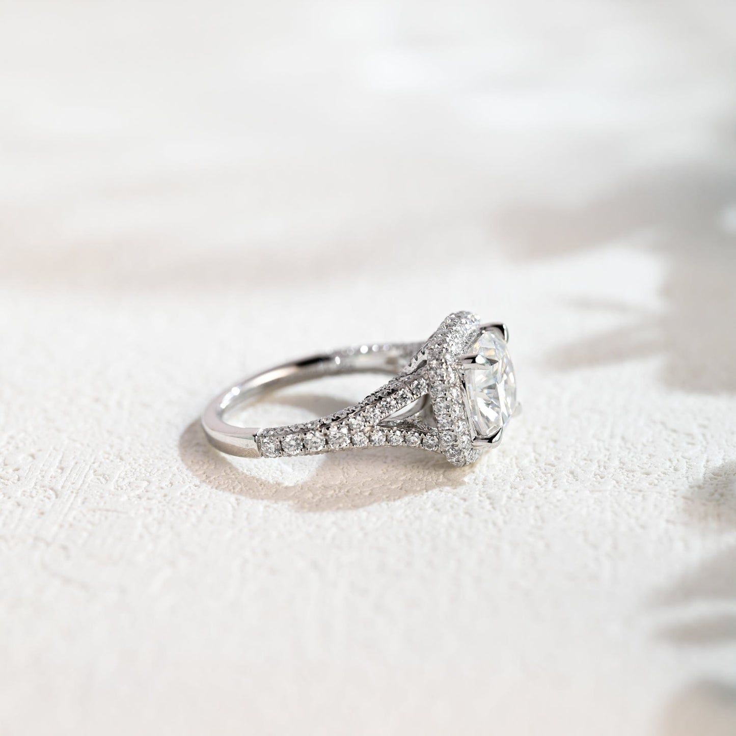 CausYou cushion cut moissanite engagement ring Solid Gold Cushion Cut Moissanite Engagement Ring, Vintage Promise Ring, Proposal Ring, Gift for Woman, Wife