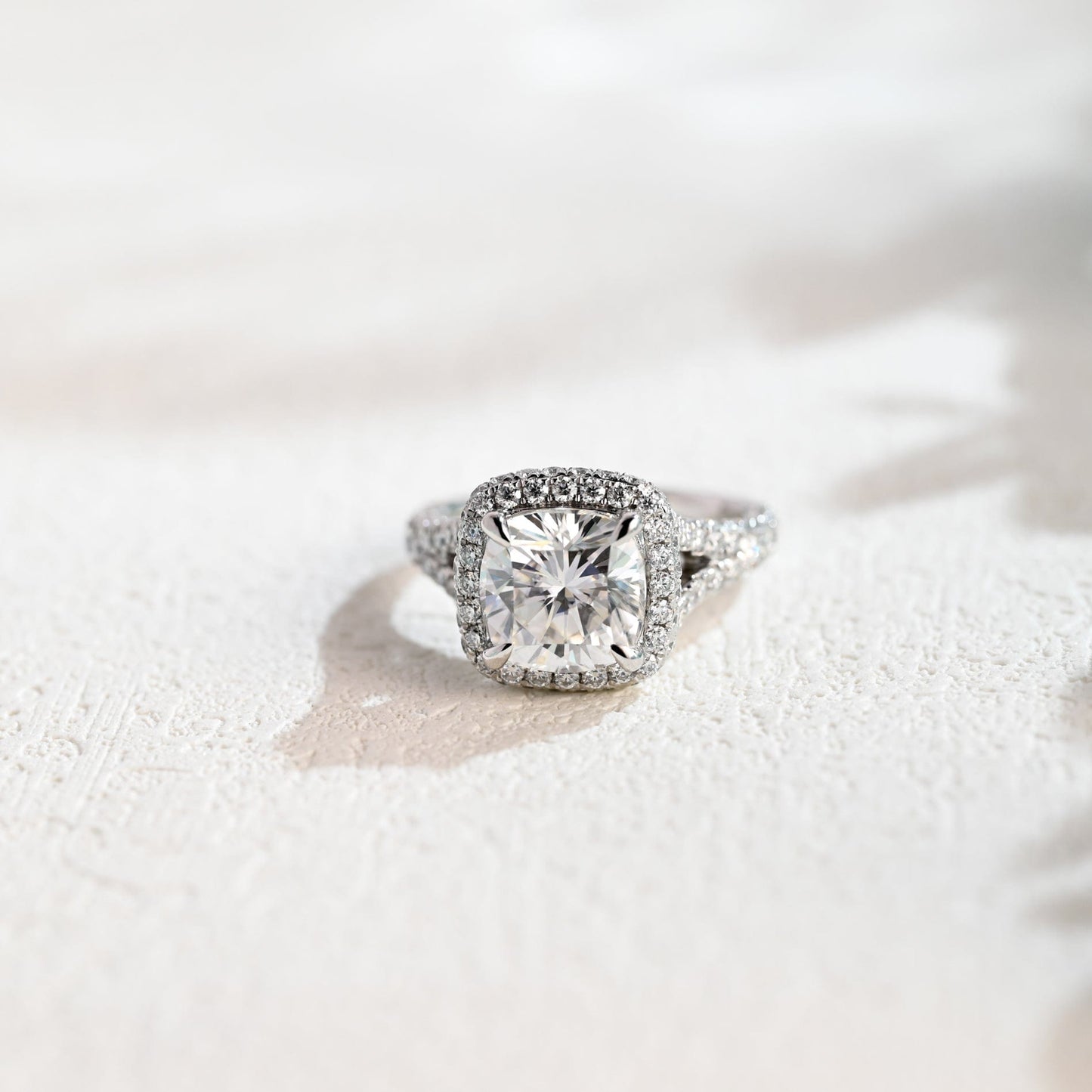 CausYou cushion cut moissanite engagement ring Solid Gold Cushion Cut Moissanite Engagement Ring, Vintage Promise Ring, Proposal Ring, Gift for Woman, Wife