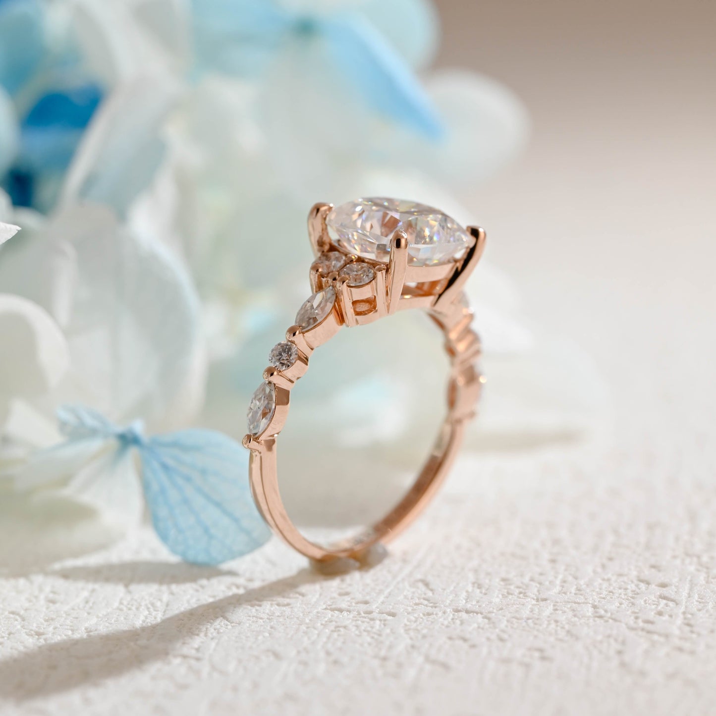 CausYou cushion cut moissanite engagement ring Solid Gold Cushion Cut Moissanite Engagement Ring, Vintage Promise Ring, Proposal Ring, Gift for Women Wife