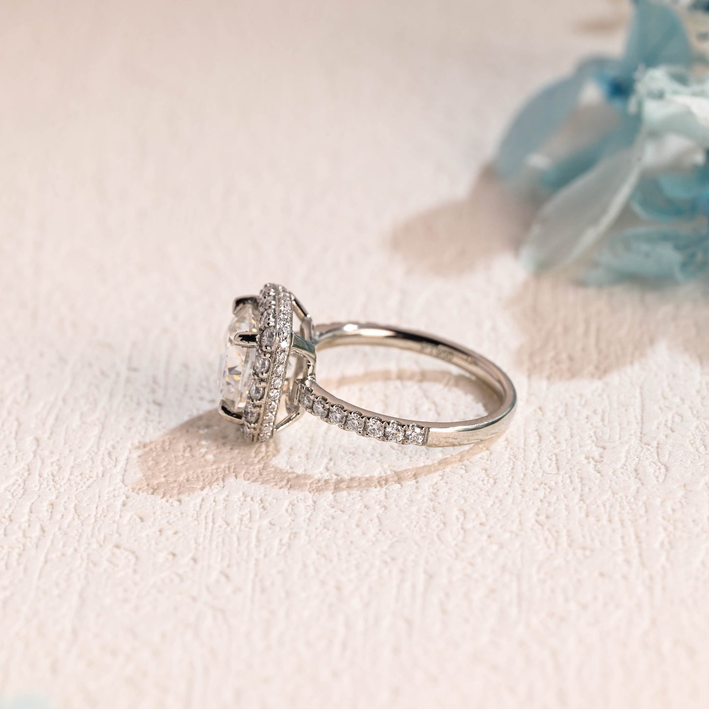 CausYou cushion cut moissanite engagement ring Solid Gold Cushion Cut Moissanite Engagement Ring, Vintage Wedding Ring, Promise Ring, Gift for Women Wife