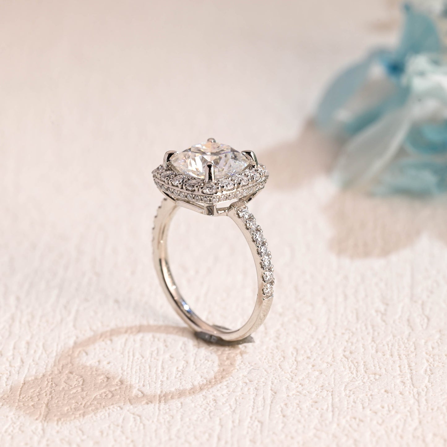 CausYou cushion cut moissanite engagement ring Solid Gold Cushion Cut Moissanite Engagement Ring, Vintage Wedding Ring, Promise Ring, Gift for Women Wife