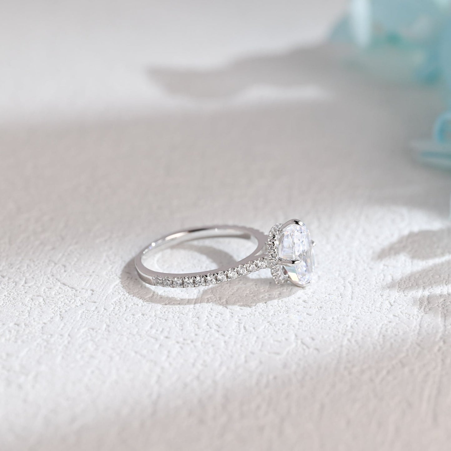 CausYou cushion cut moissanite engagement ring Solid Gold Elongated Cushion Cut Moissanite Engagement Ring, Promise Ring, Proposal Ring, Gift for Woman, Wife