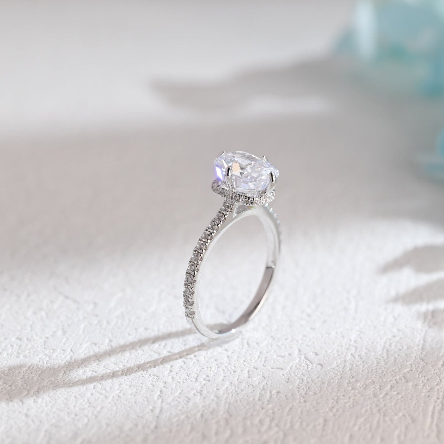 CausYou cushion cut moissanite engagement ring Solid Gold Elongated Cushion Cut Moissanite Engagement Ring, Promise Ring, Proposal Ring, Gift for Woman, Wife