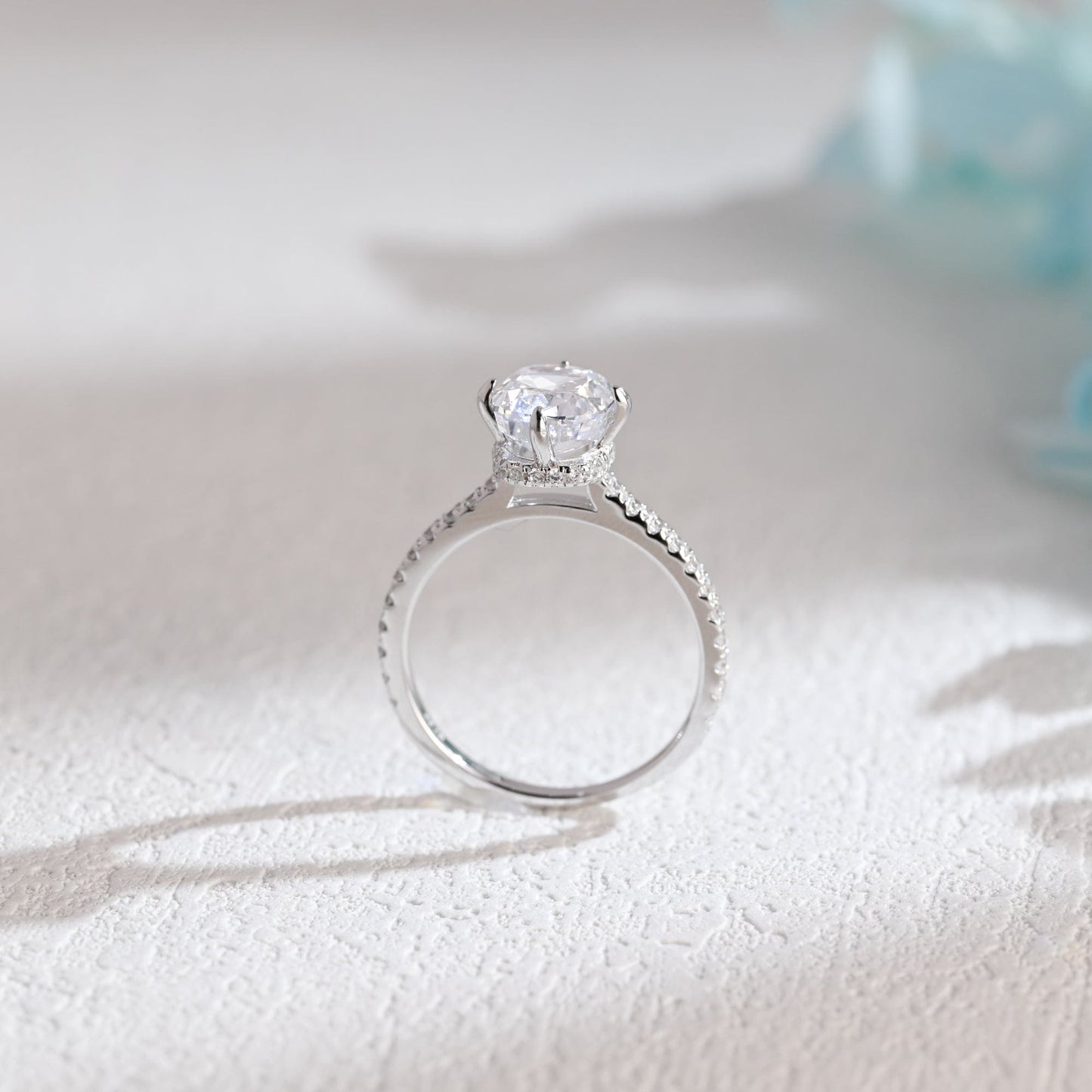 CausYou cushion cut moissanite engagement ring Solid Gold Elongated Cushion Cut Moissanite Engagement Ring, Promise Ring, Proposal Ring, Gift for Woman, Wife