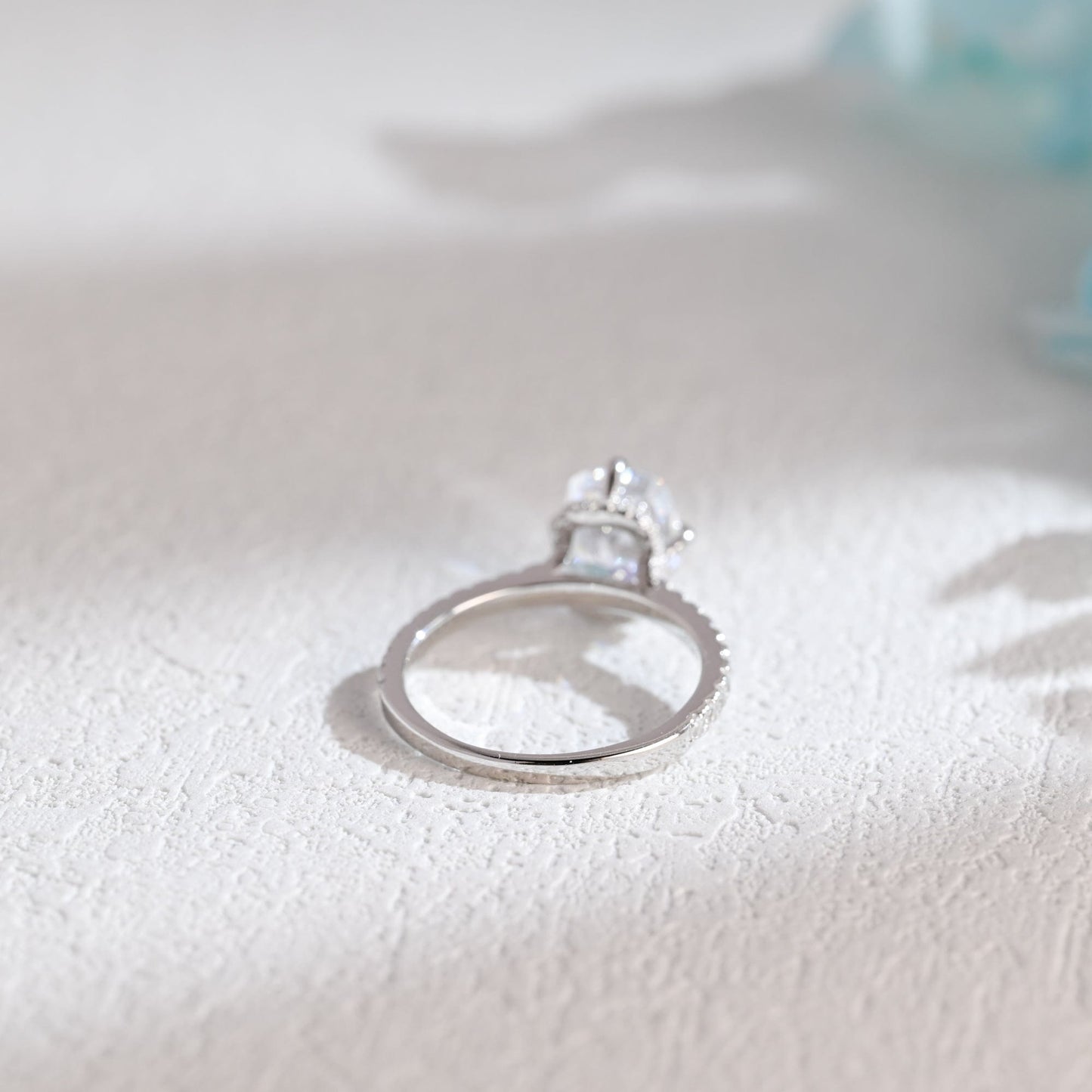 CausYou cushion cut moissanite engagement ring Solid Gold Elongated Cushion Cut Moissanite Engagement Ring, Promise Ring, Proposal Ring, Gift for Woman, Wife