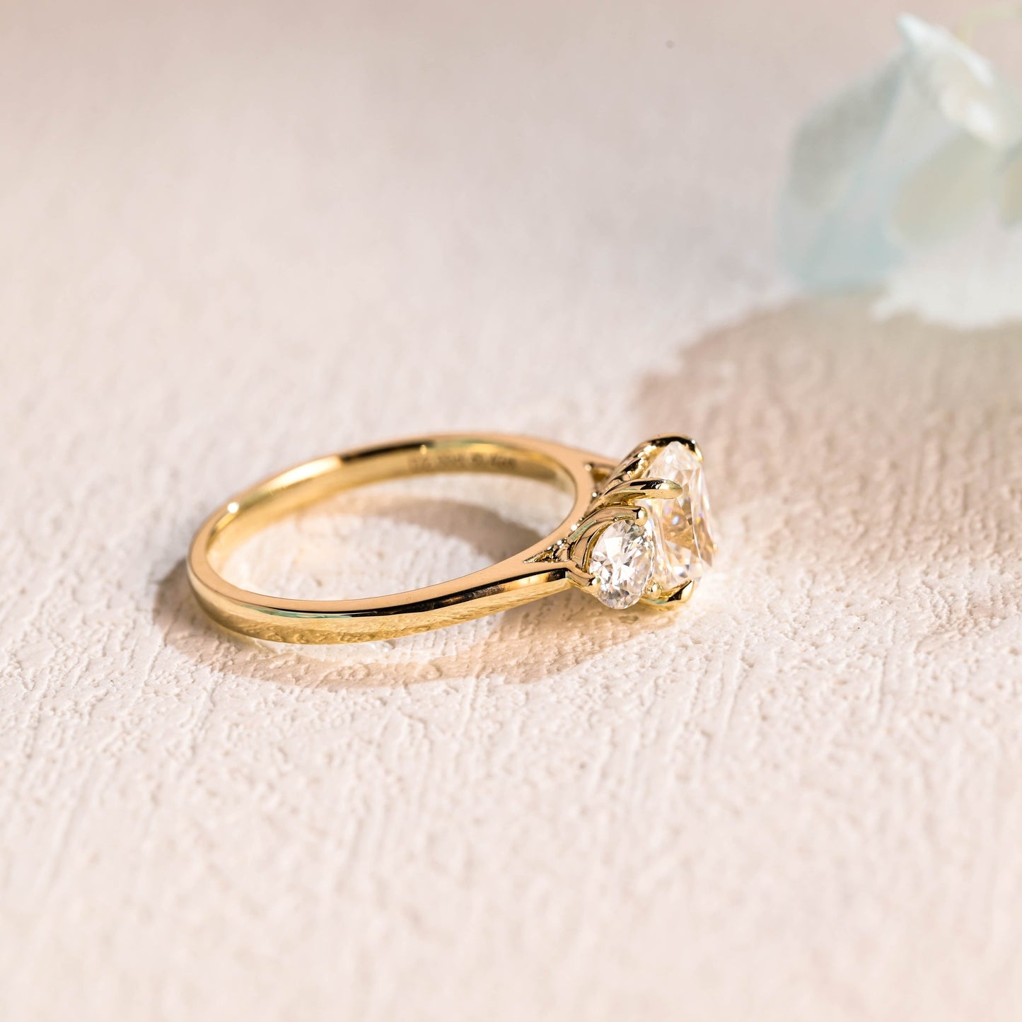 CausYou cushion cut moissanite engagement ring Solid Gold Elongated Cushion Cut Moissanite Engagement Ring, Promise Ring, Proposal Ring, Gift for Women Wife