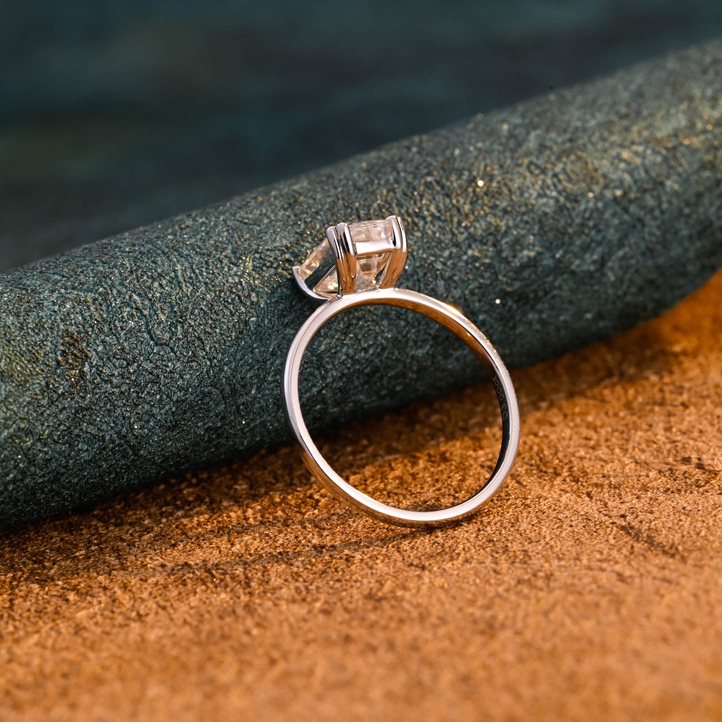 CausYou emerald cut diamond engagement ring CausYou Solid Gold D/VS1 8 Prongs Emerald Cut Lab Grown Diamond Engagement Ring, Solitaire Bridal Wedding Ring