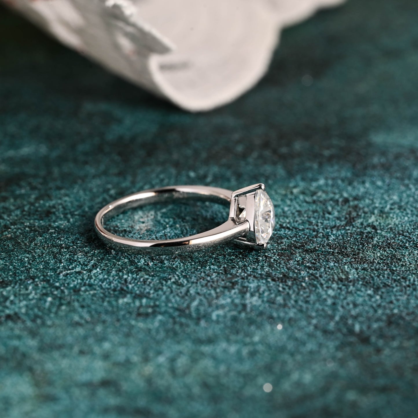 CausYou heart cut diamond engagement ring CausYou Solid Gold D/VS1 Heart Cut Lab Grown Diamond Engagement Ring, Promise Ring, Minimalist Proposal Ring, Gift for Woman, Wife