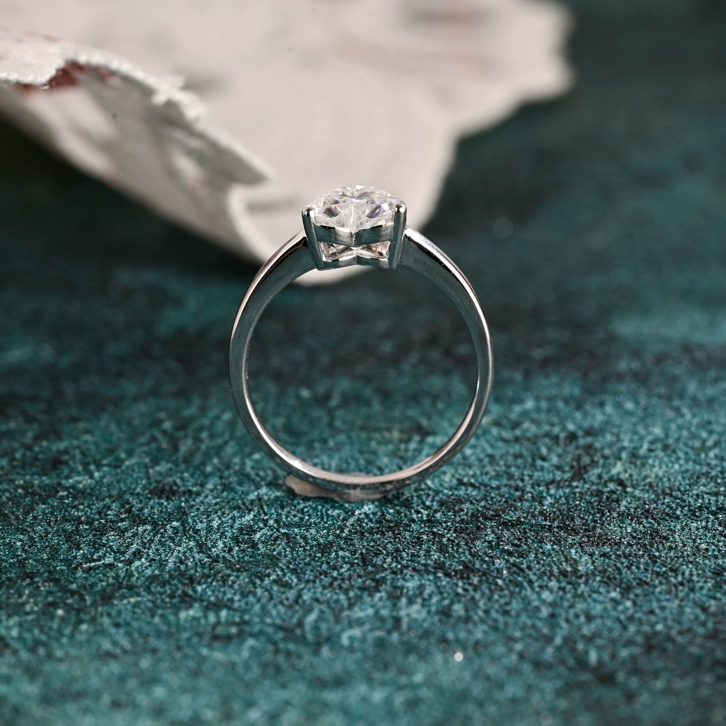 CausYou heart cut diamond engagement ring CausYou Solid Gold D/VS1 Heart Cut Lab Grown Diamond Engagement Ring, Promise Ring, Minimalist Proposal Ring, Gift for Woman, Wife