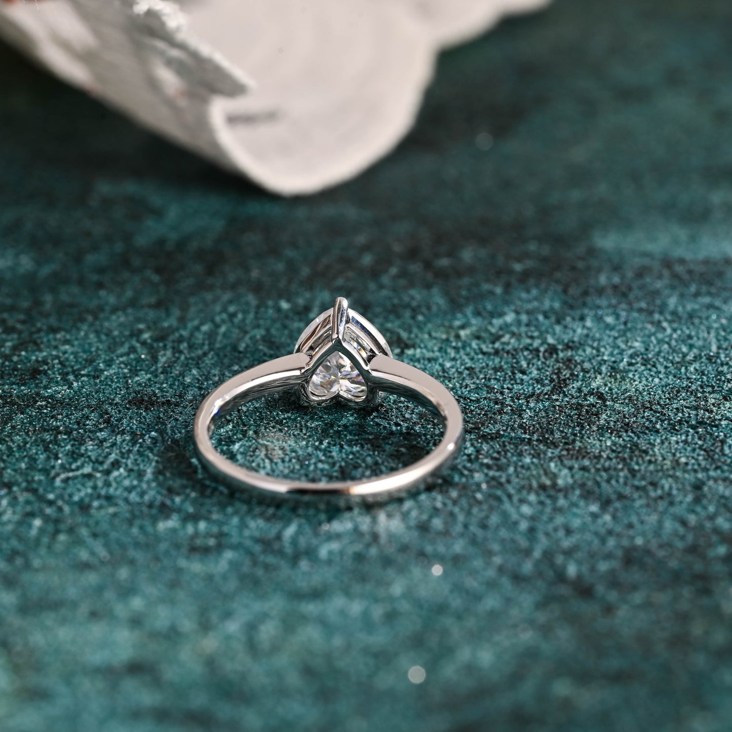 CausYou heart cut diamond engagement ring CausYou Solid Gold D/VS1 Heart Cut Lab Grown Diamond Engagement Ring, Promise Ring, Minimalist Proposal Ring, Gift for Woman, Wife