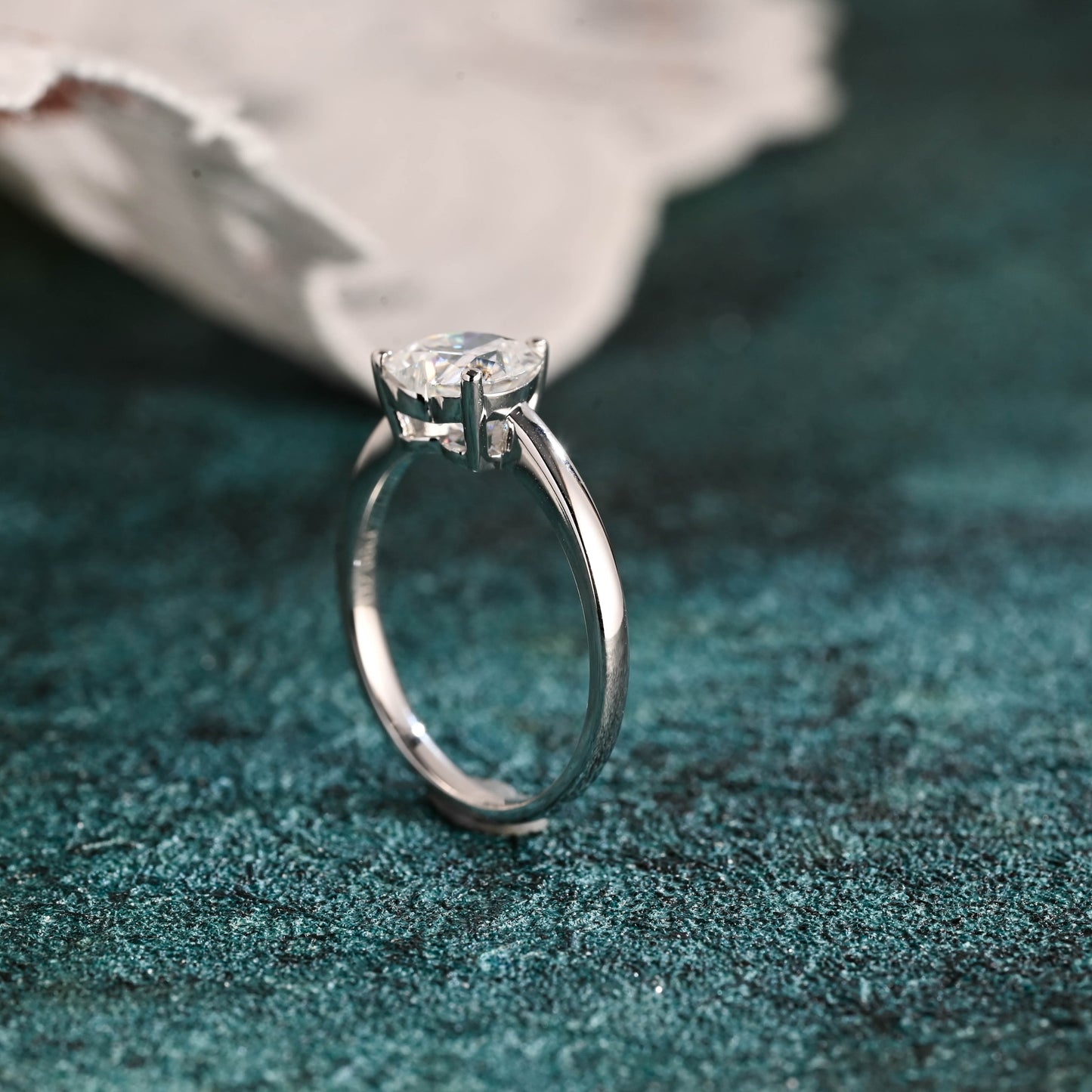 CausYou heart cut diamond engagement ring CausYou Solid Gold D/VS1 Heart Cut Lab Grown Diamond Engagement Ring, Promise Ring, Minimalist Proposal Ring, Gift for Woman, Wife