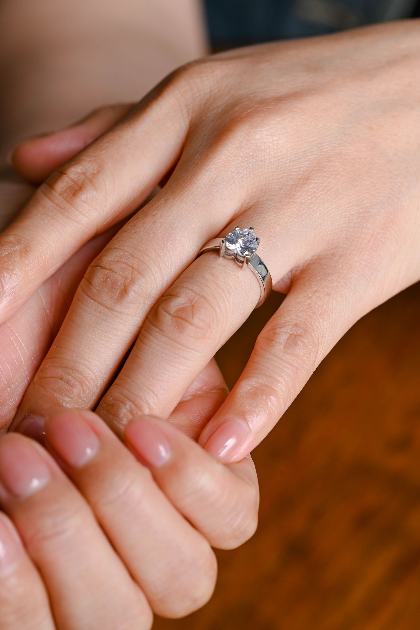 CausYou Heart cut moissanite engagement ring CausYou Solid Gold 3.5mm Width Heart Cut Moissanite Engagement Ring, Solitaire Promise Ring, Proposal Ring, Gift for Women Wife