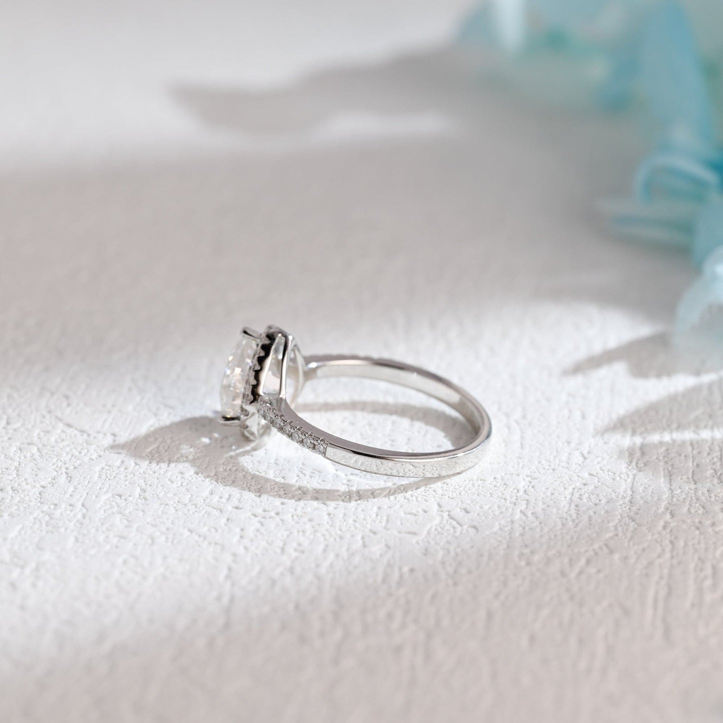 CausYou Heart cut moissanite engagement ring CausYou Solid Gold Heart Cut Moissanite Engagement Ring, Paved Promise Ring, Proposal Ring, Gift for Woman