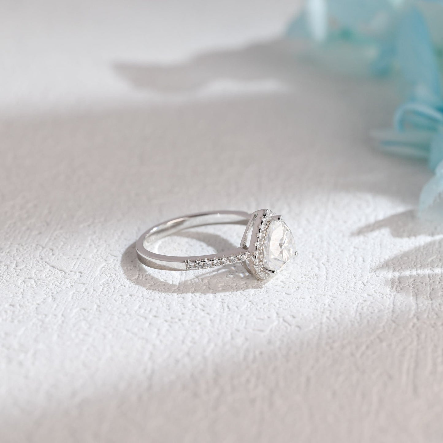 CausYou Heart cut moissanite engagement ring CausYou Solid Gold Heart Cut Moissanite Engagement Ring, Paved Promise Ring, Proposal Ring, Gift for Woman