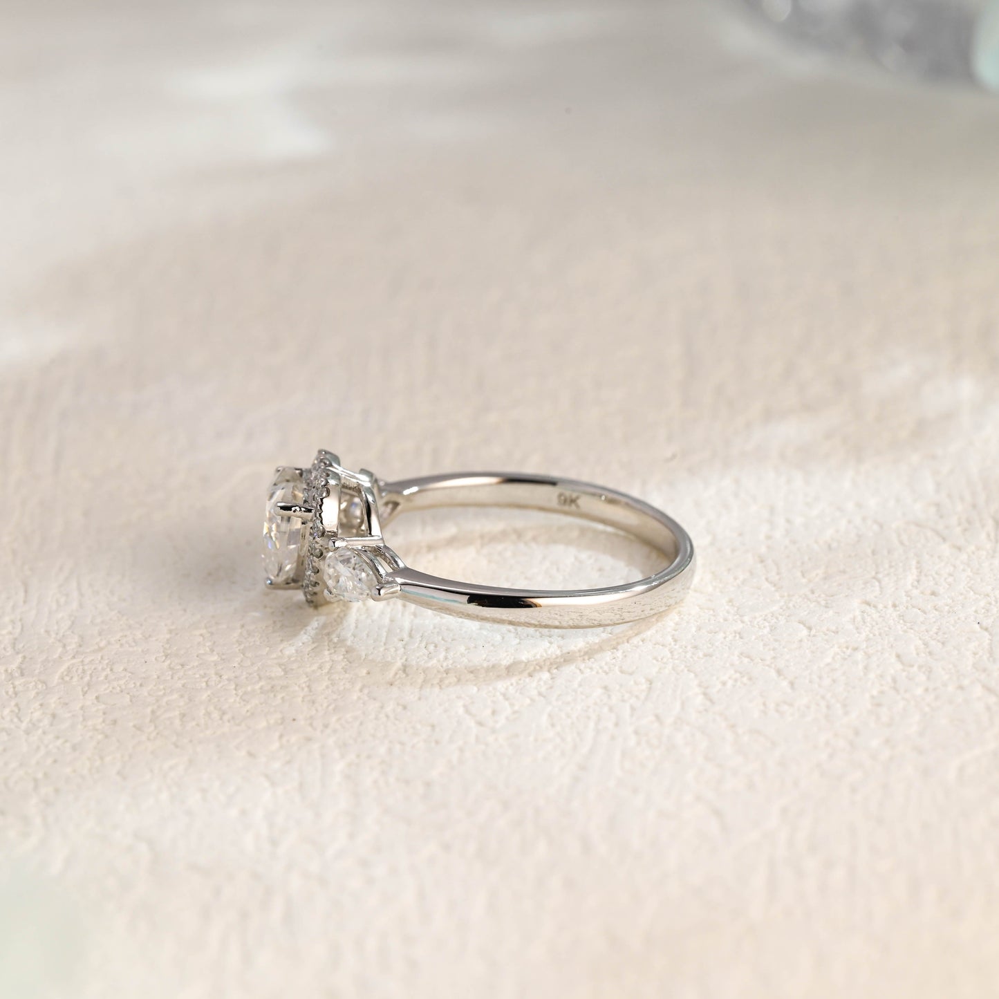 CausYou Heart cut moissanite engagement ring Solid Gold Heart Cut Moissanite Engagement Ring, Promise Ring, Proposal Ring, Gift for Women Wife
