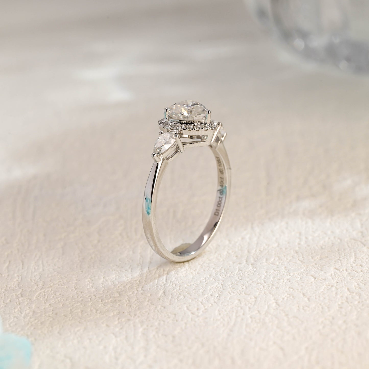 CausYou Heart cut moissanite engagement ring Solid Gold Heart Cut Moissanite Engagement Ring, Promise Ring, Proposal Ring, Gift for Women Wife