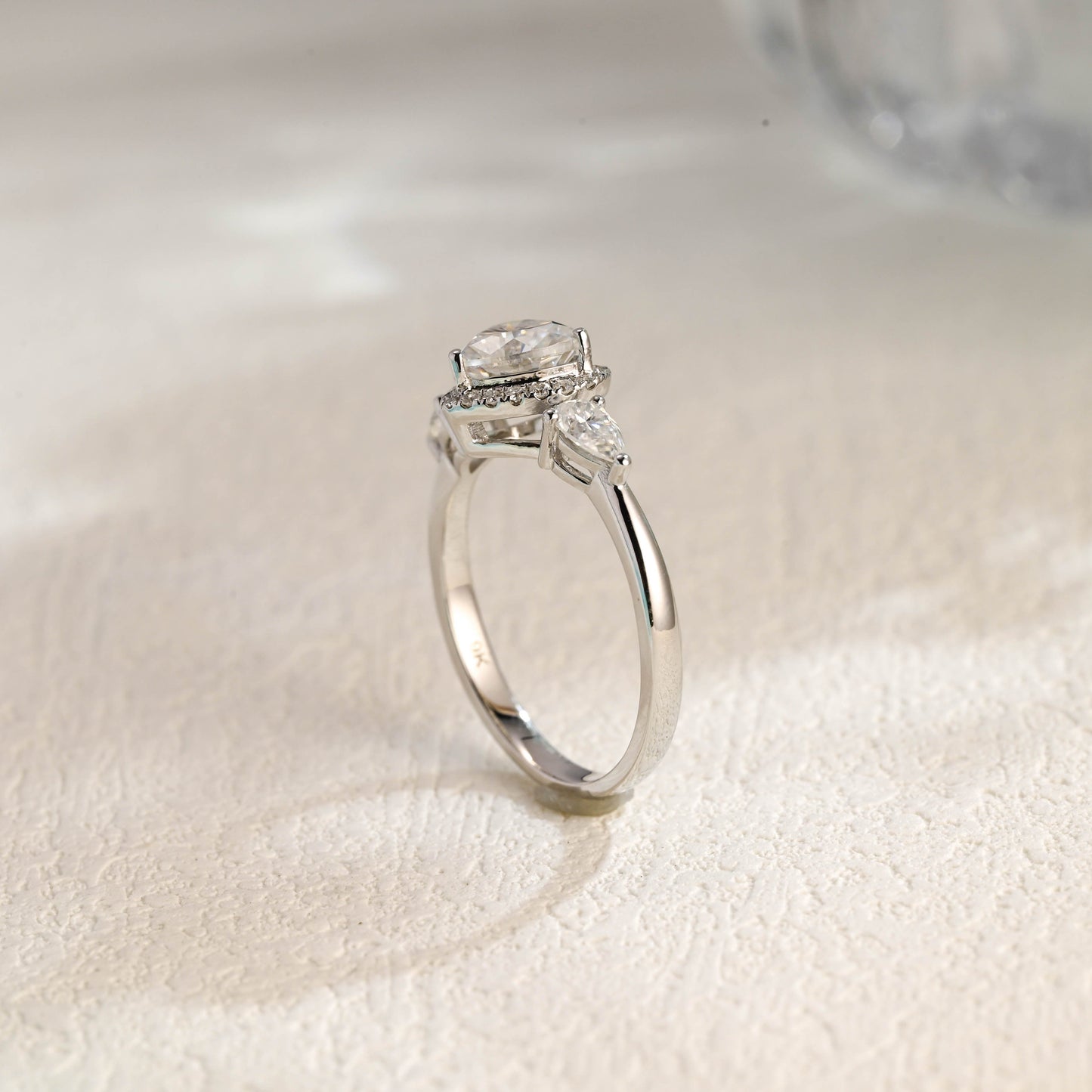 CausYou Heart cut moissanite engagement ring Solid Gold Heart Cut Moissanite Engagement Ring, Promise Ring, Proposal Ring, Gift for Women Wife