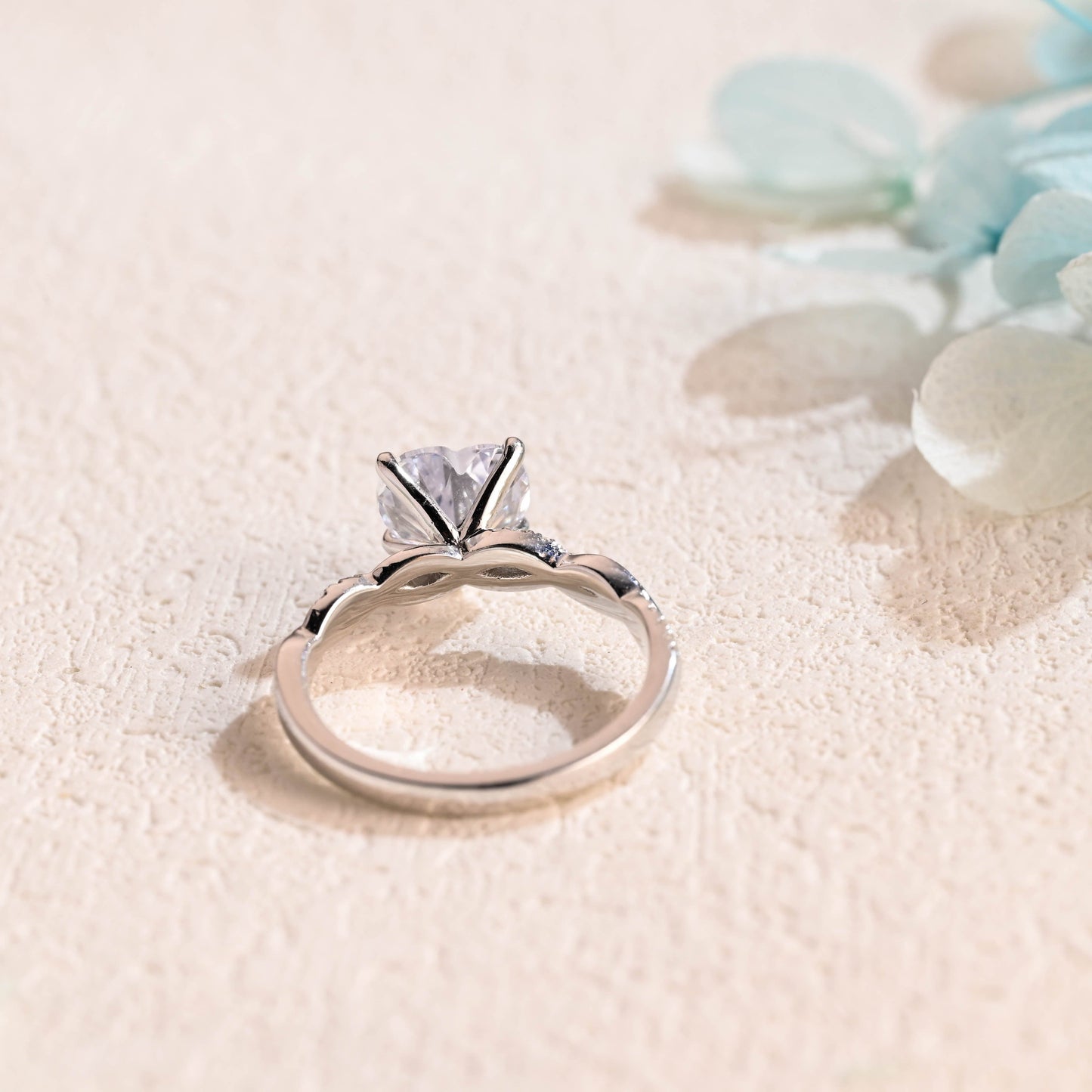 CausYou Heart cut moissanite engagement ring Solid Gold Heart Cut Moissanite Engagement Ring, Promise Ring, Proposal Ring, Gift for Women Wife
