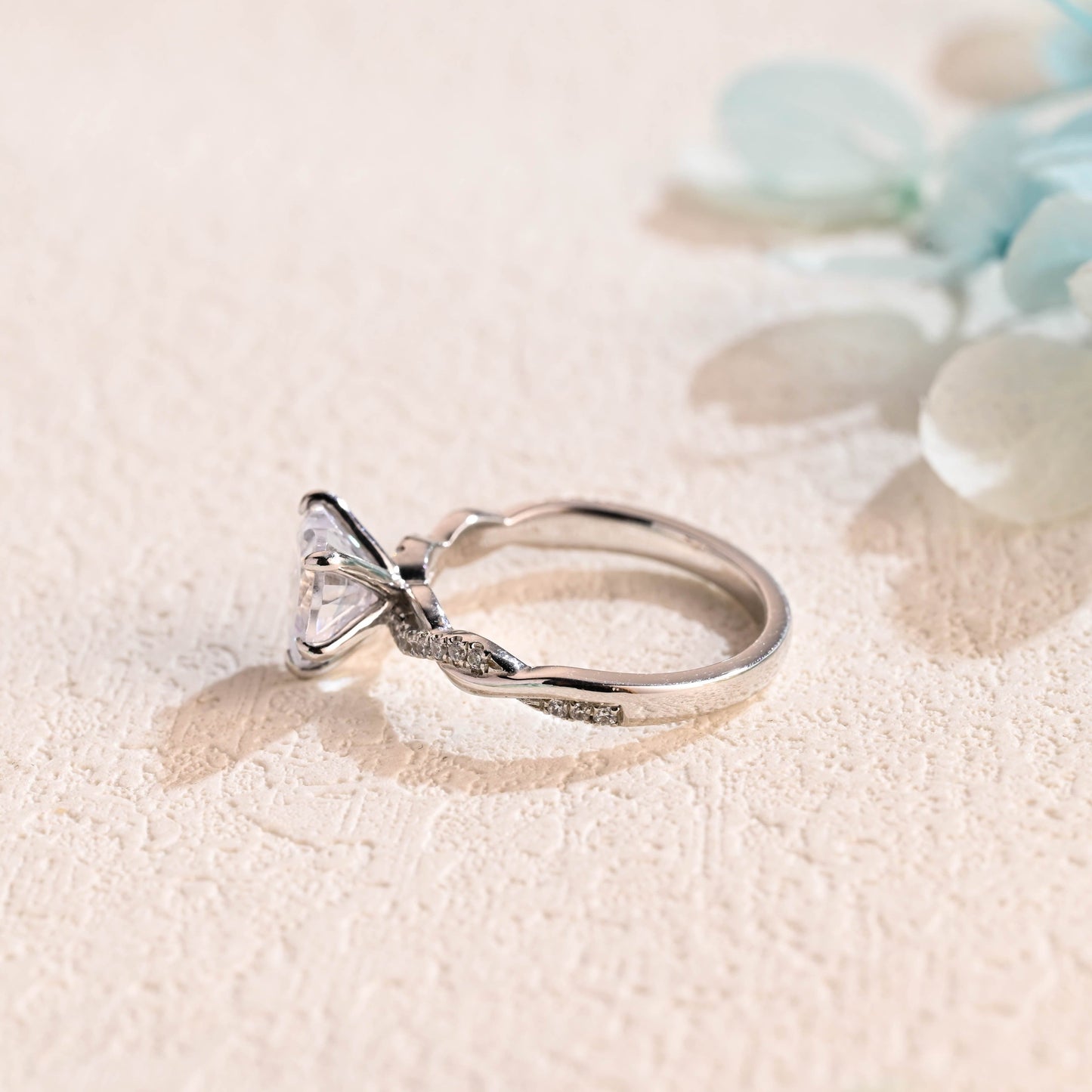 CausYou Heart cut moissanite engagement ring Solid Gold Heart Cut Moissanite Engagement Ring, Promise Ring, Proposal Ring, Gift for Women Wife