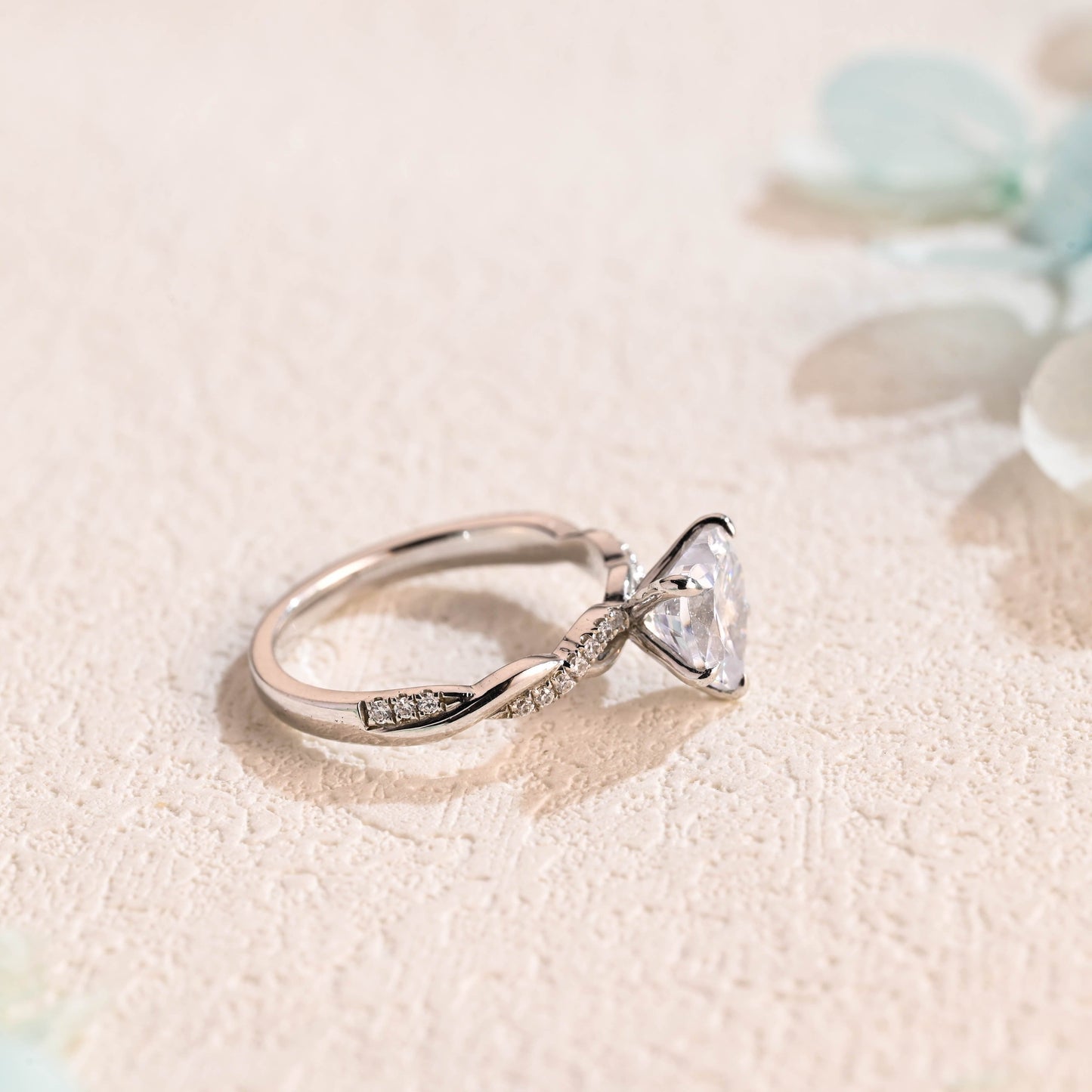 CausYou Heart cut moissanite engagement ring Solid Gold Heart Cut Moissanite Engagement Ring, Promise Ring, Proposal Ring, Gift for Women Wife