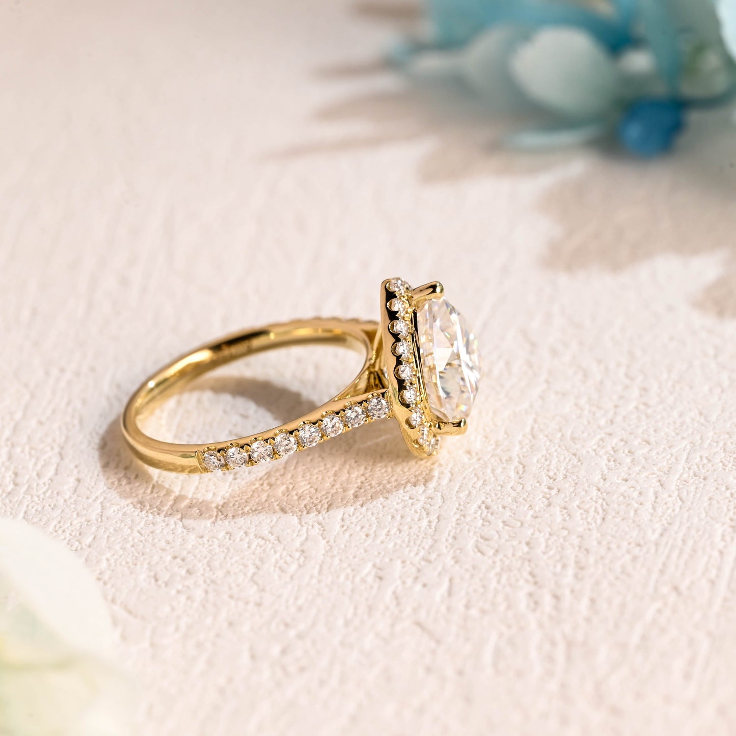 CausYou Heart cut moissanite engagement ring Solid Gold Heart Cut Moissanite Engagement Ring, Wedding Ring, Promise Ring, Gift for Women, Wife