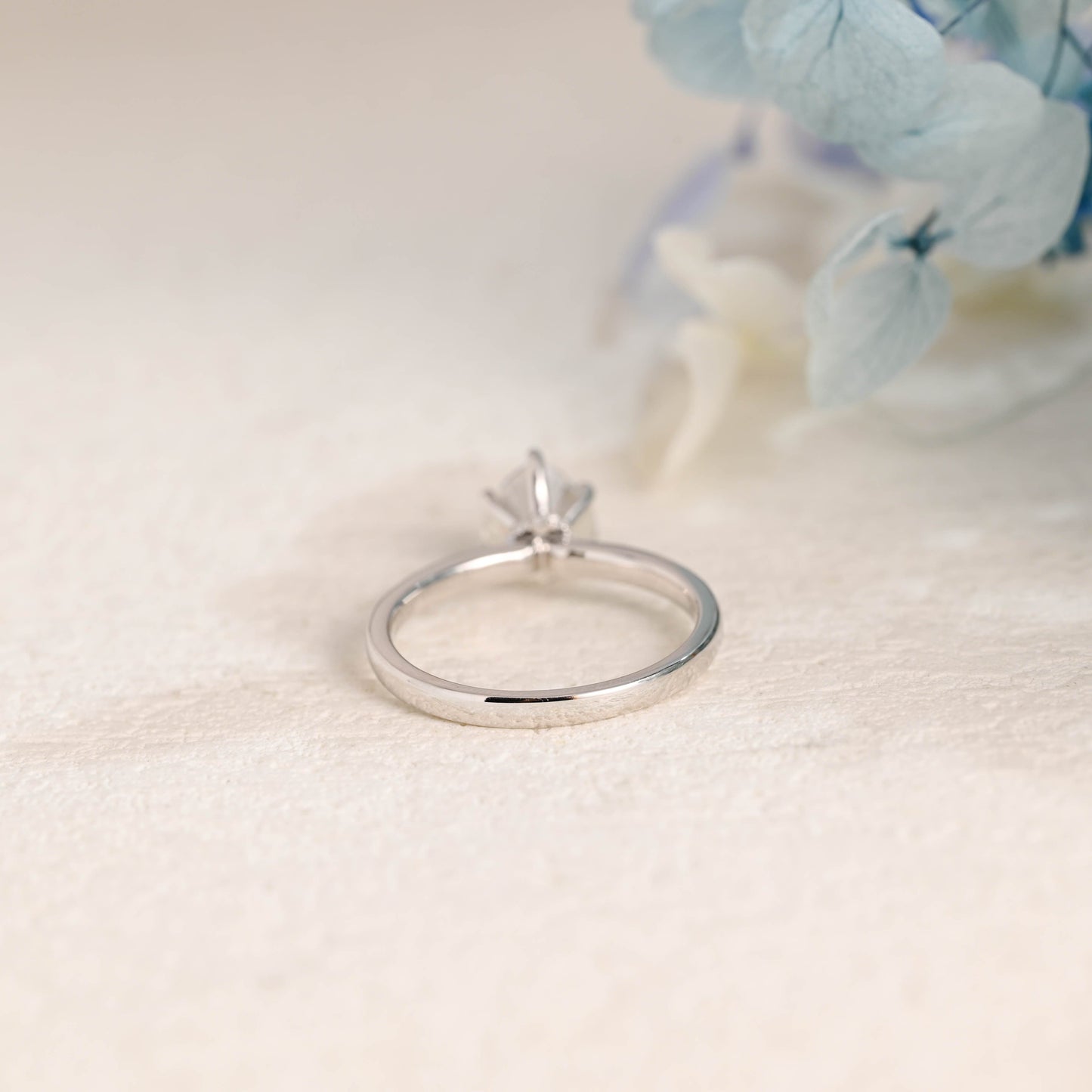 CausYou Heart cut moissanite engagement ring Solid Gold Hidden Halo Heart Cut Moissanite Engagement Ring