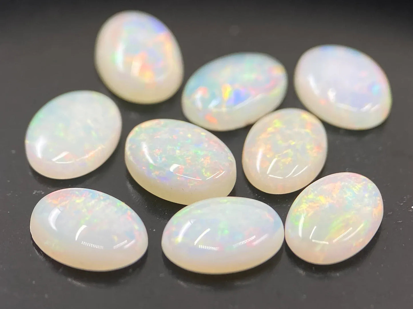 CausYou loose natural stone Natural Opal Oval Shape Gemstones for Birthstone Jewelry Making