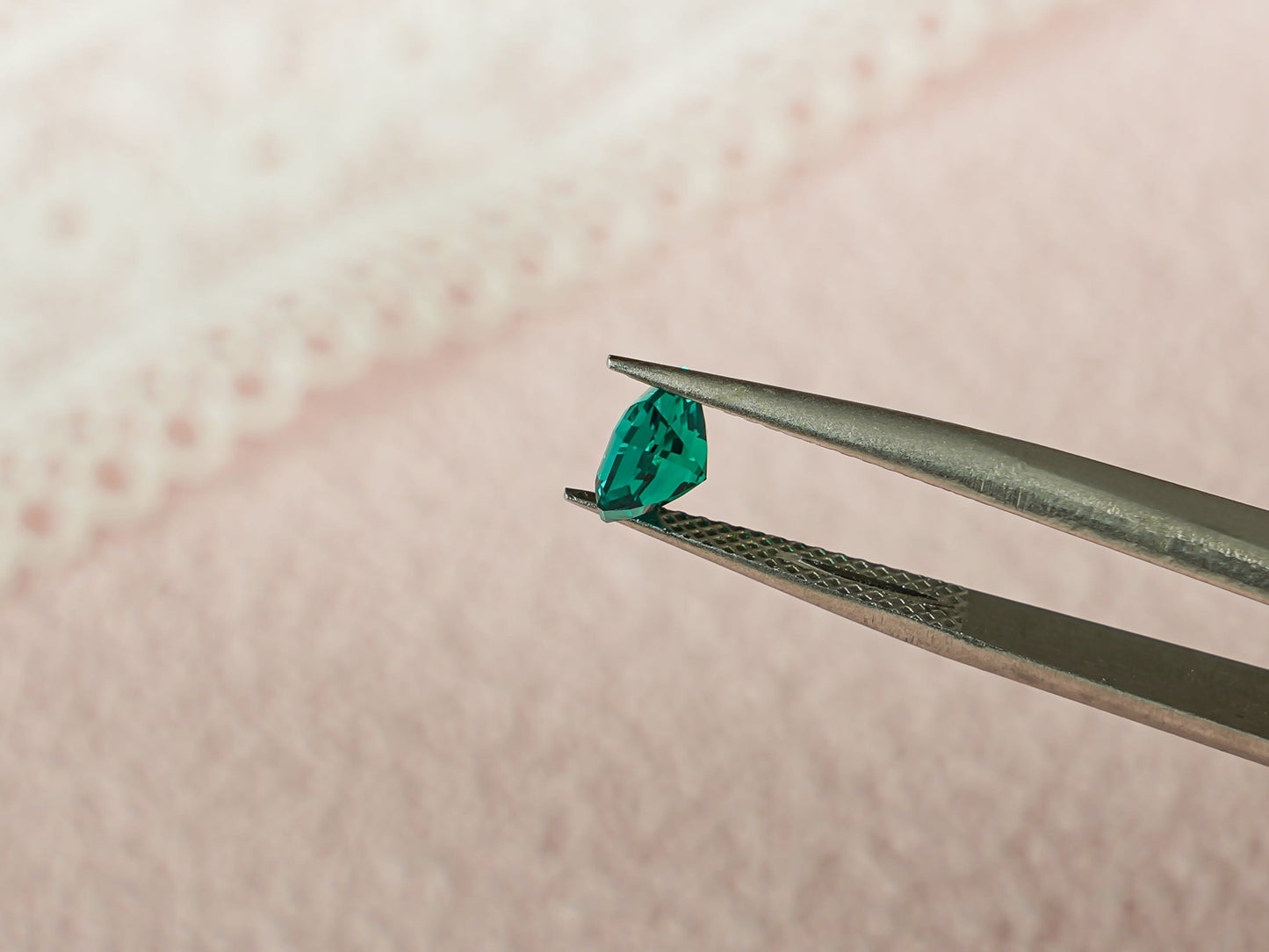 CausYou Loose Stone Asscher Cut Lab Grown Emerald Loose Stone for Jewelry Making