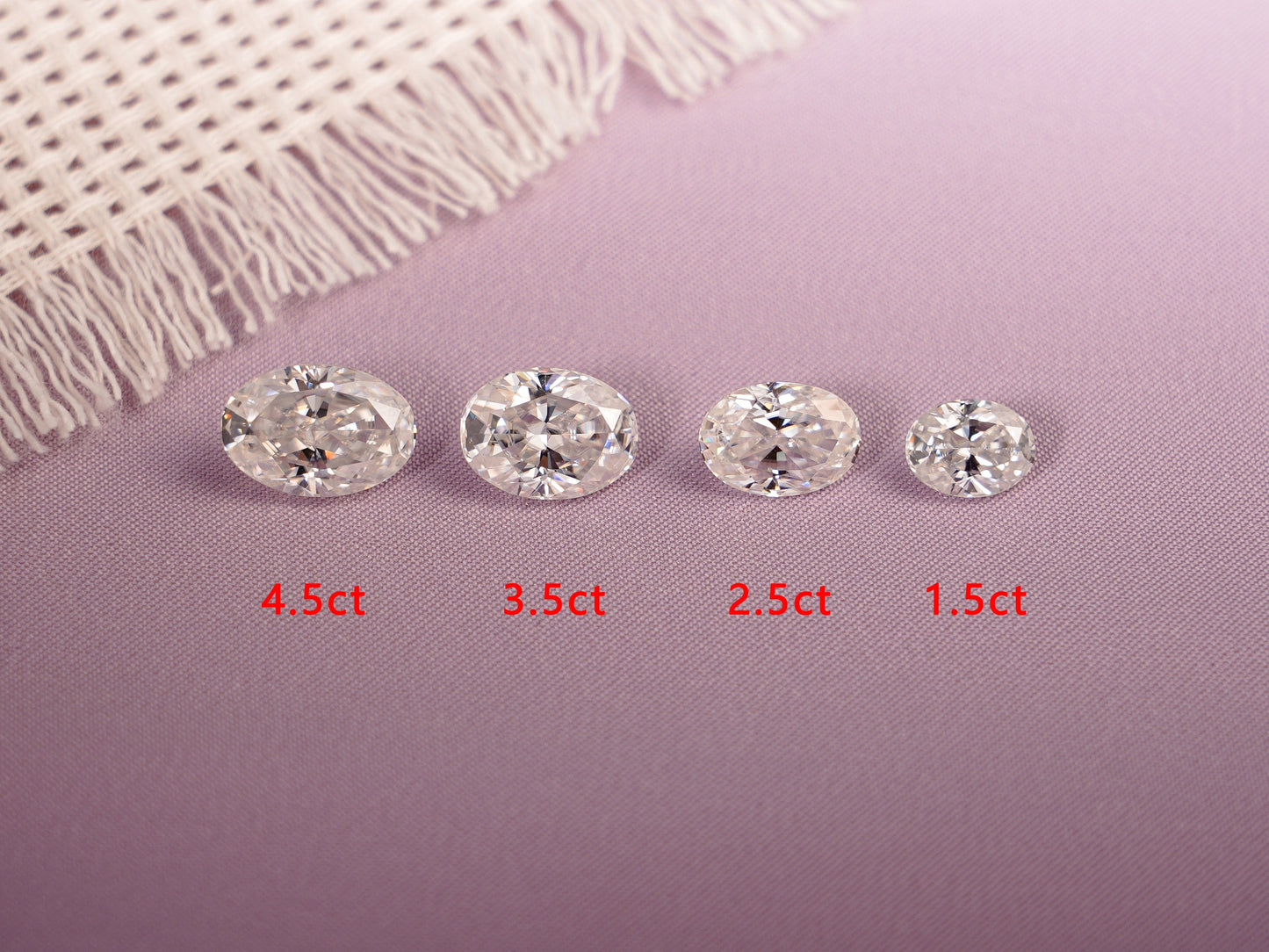 CausYou Loose Stone Crushed Ice Oval Cut Moissanite Loose Stone, D Color VVS1 Clarity Gemstone for Jewelry Making