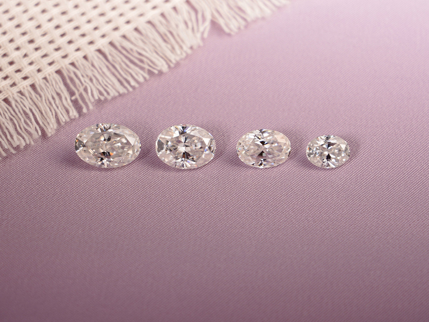 CausYou Loose Stone Crushed Ice Oval Cut Moissanite Loose Stone, D Color VVS1 Clarity Gemstone for Jewelry Making