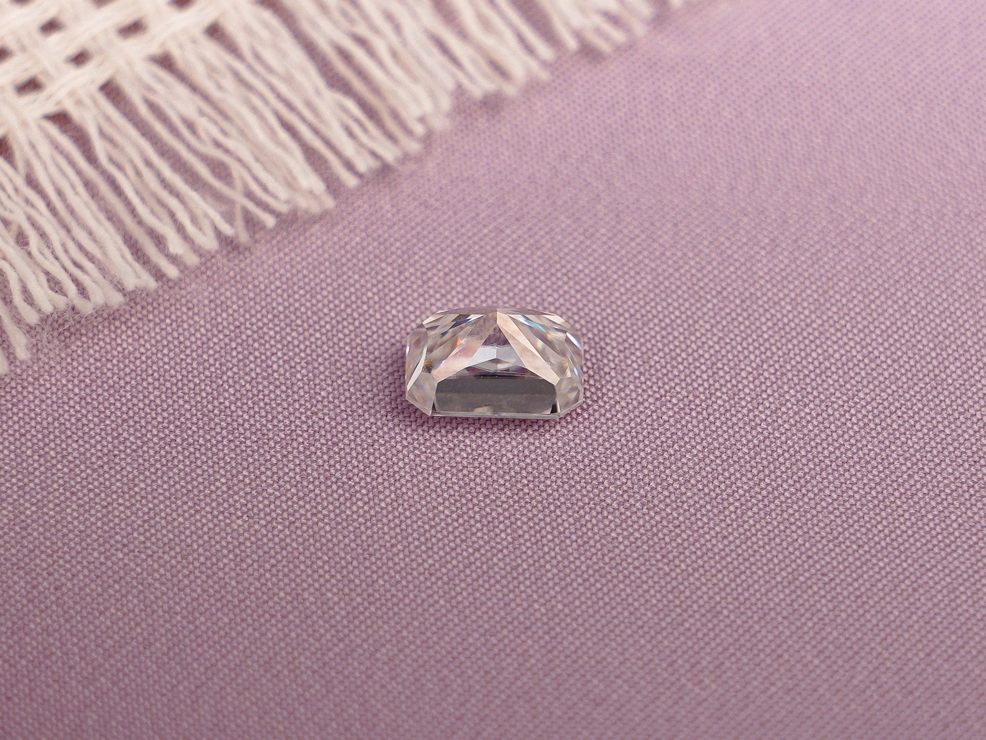 CausYou Loose Stone Crushed Ice Radiant Cut Moissanite Loose Stone, D Color VVS1 Clarity Gemstone for Jewelry Making