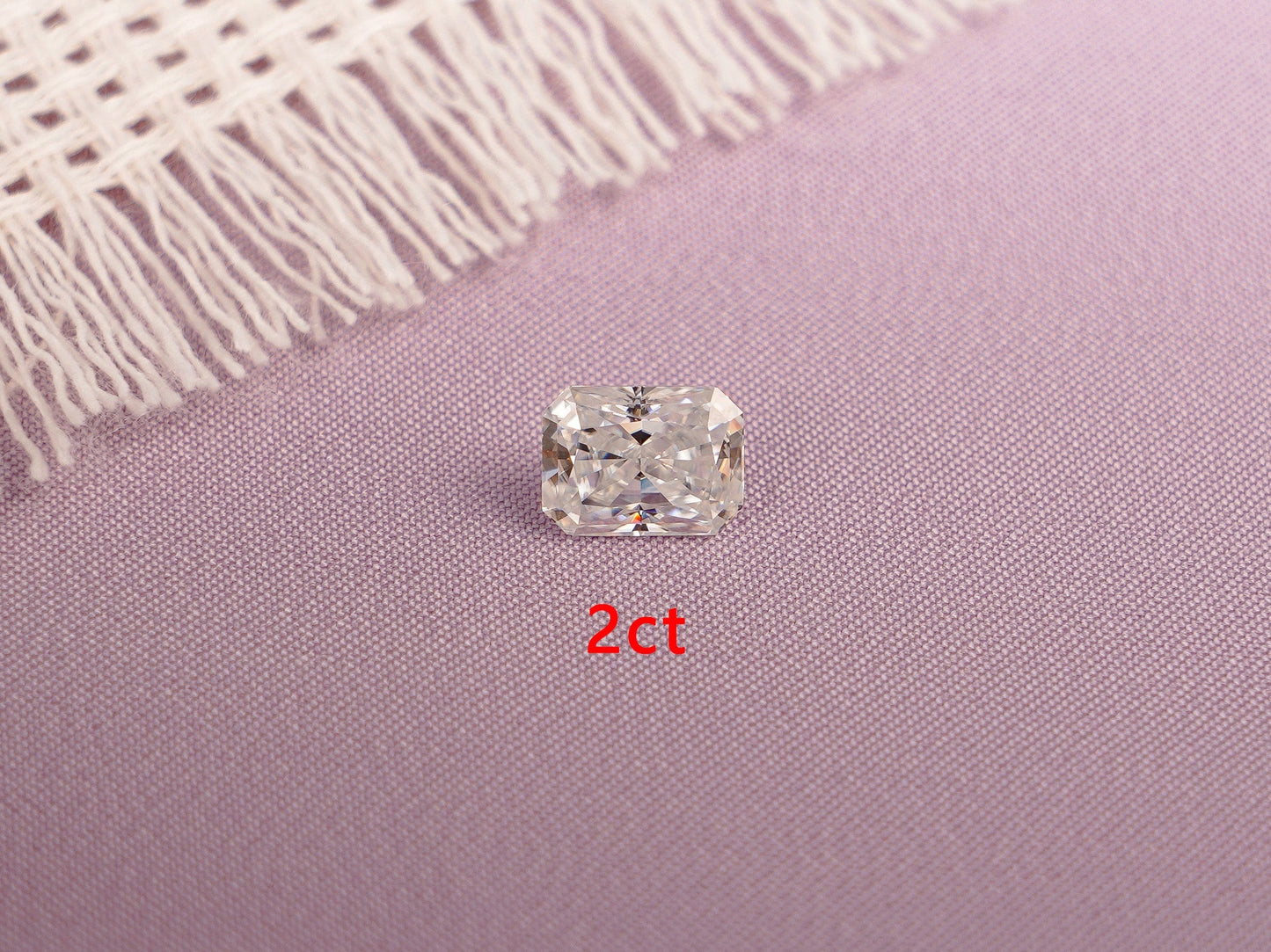 CausYou Loose Stone Crushed Ice Radiant Cut Moissanite Loose Stone, D Color VVS1 Clarity Gemstone for Jewelry Making
