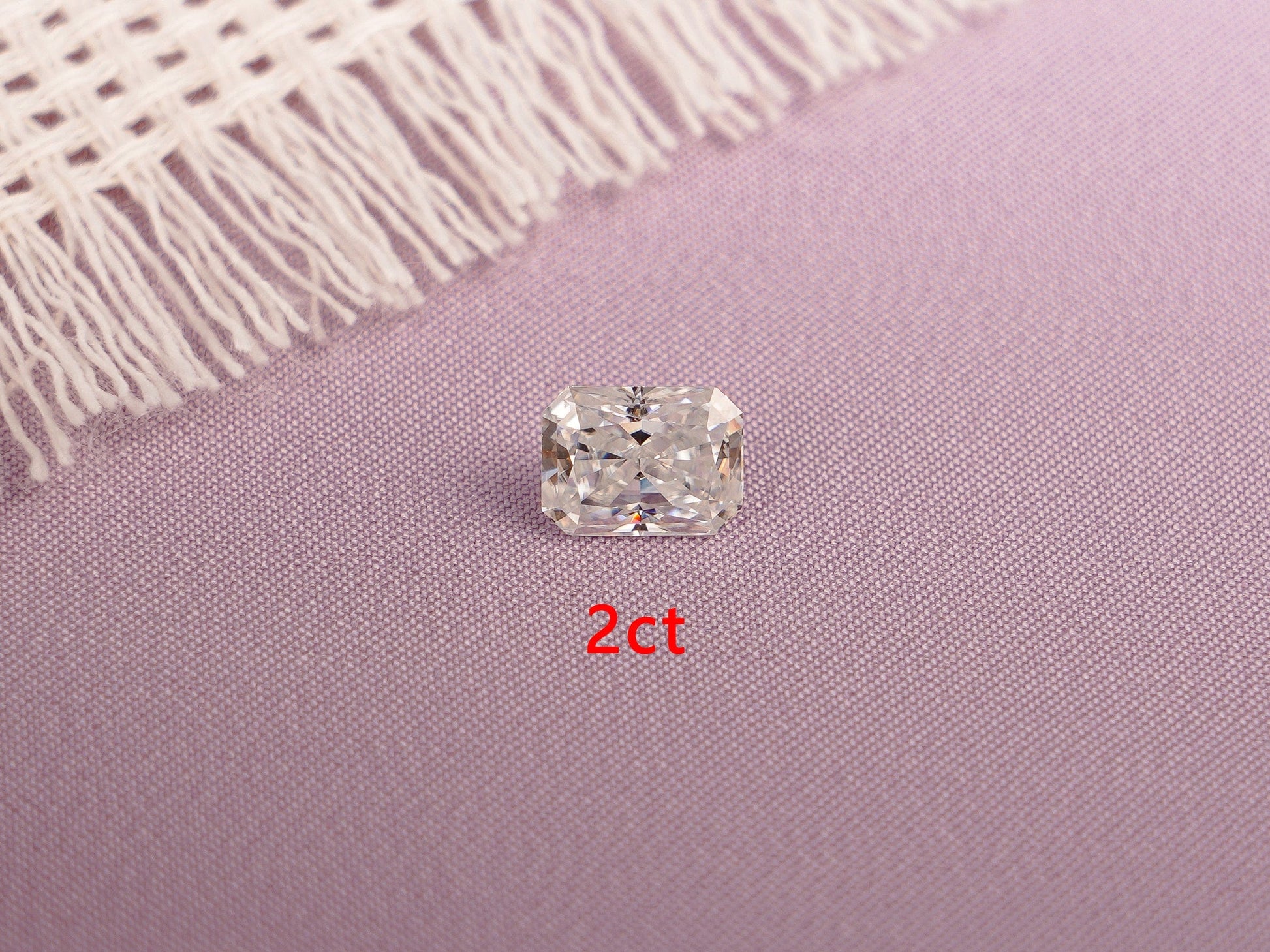 CausYou Loose Stone Crushed Ice Radiant Cut Moissanite Loose Stone, D Color VVS1 Clarity Gemstone for Jewelry Making