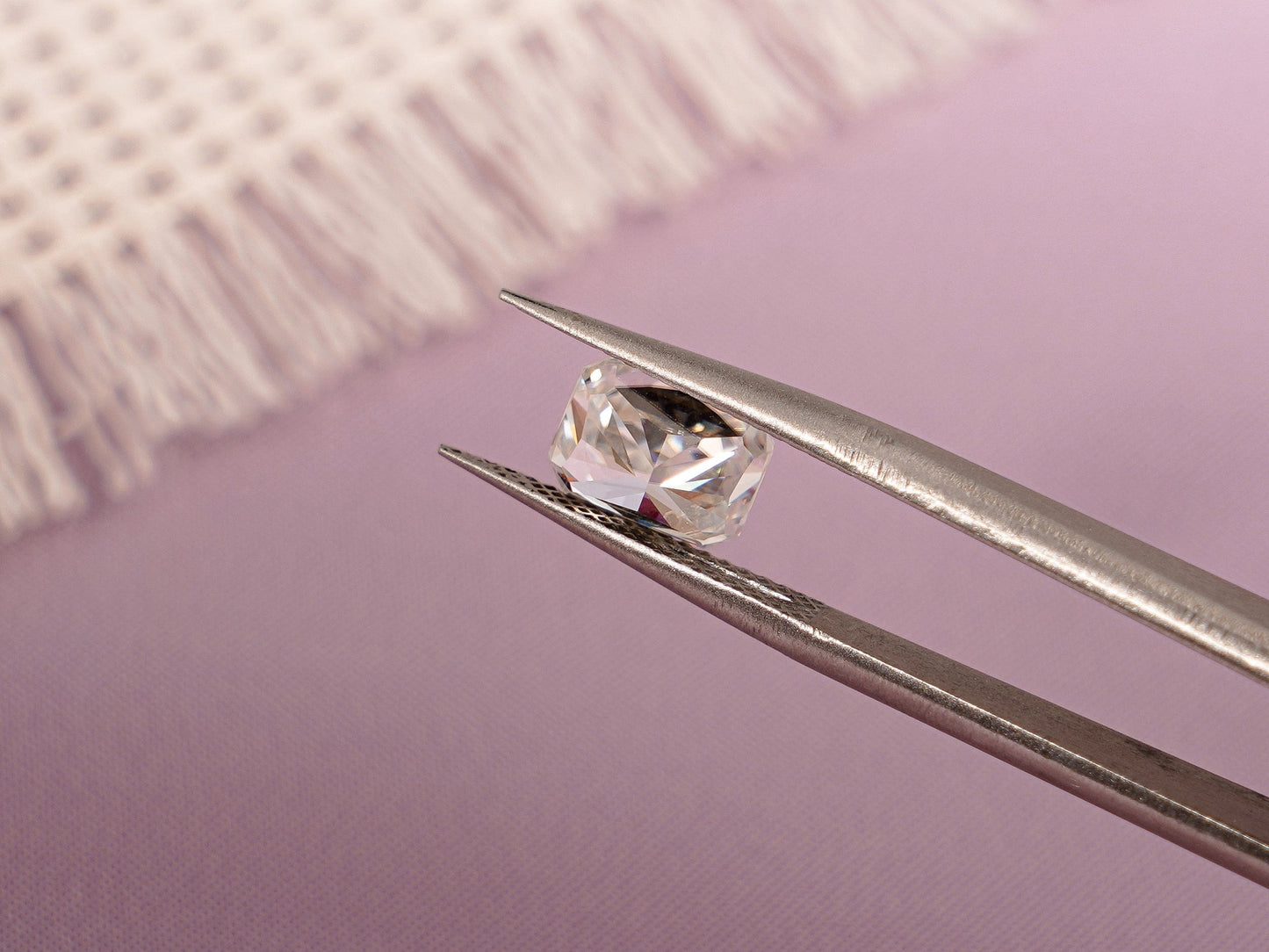 CausYou Loose Stone Crushed Ice Radiant Cut Moissanite Loose Stone, D Color VVS1 Clarity Gemstone for Jewelry Making