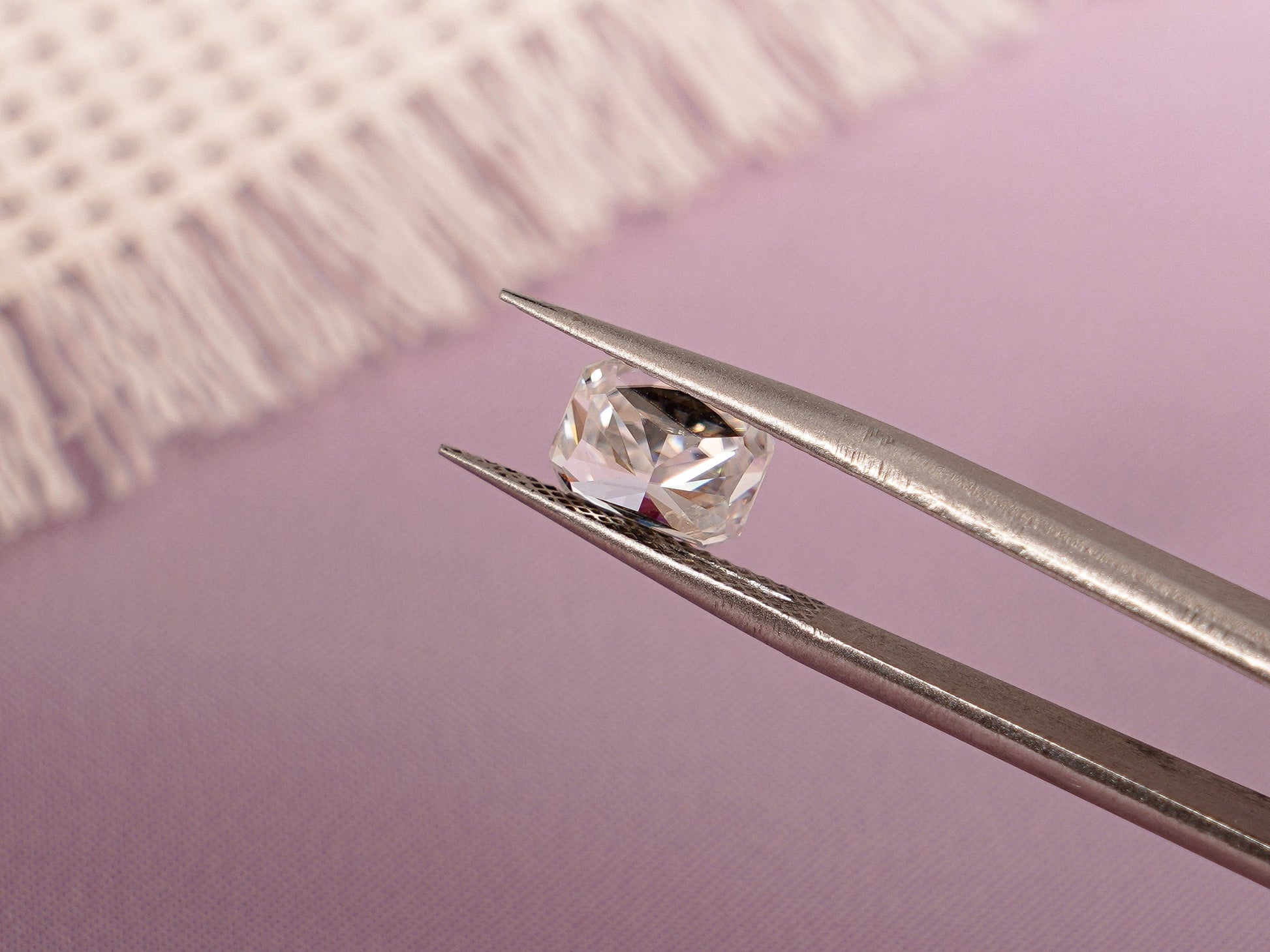 CausYou Loose Stone Crushed Ice Radiant Cut Moissanite Loose Stone, D Color VVS1 Clarity Gemstone for Jewelry Making